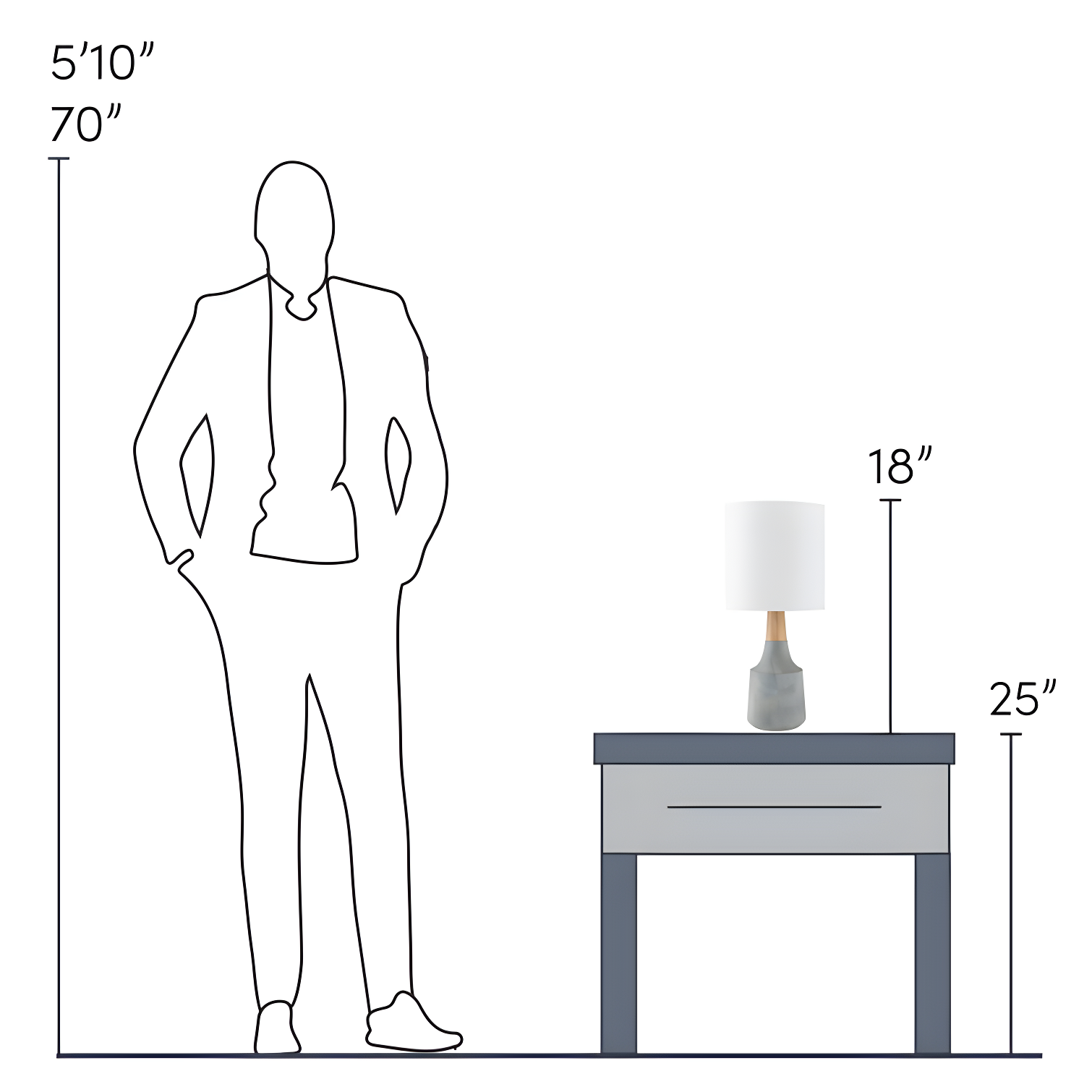 Scotia Resin Table Lamp