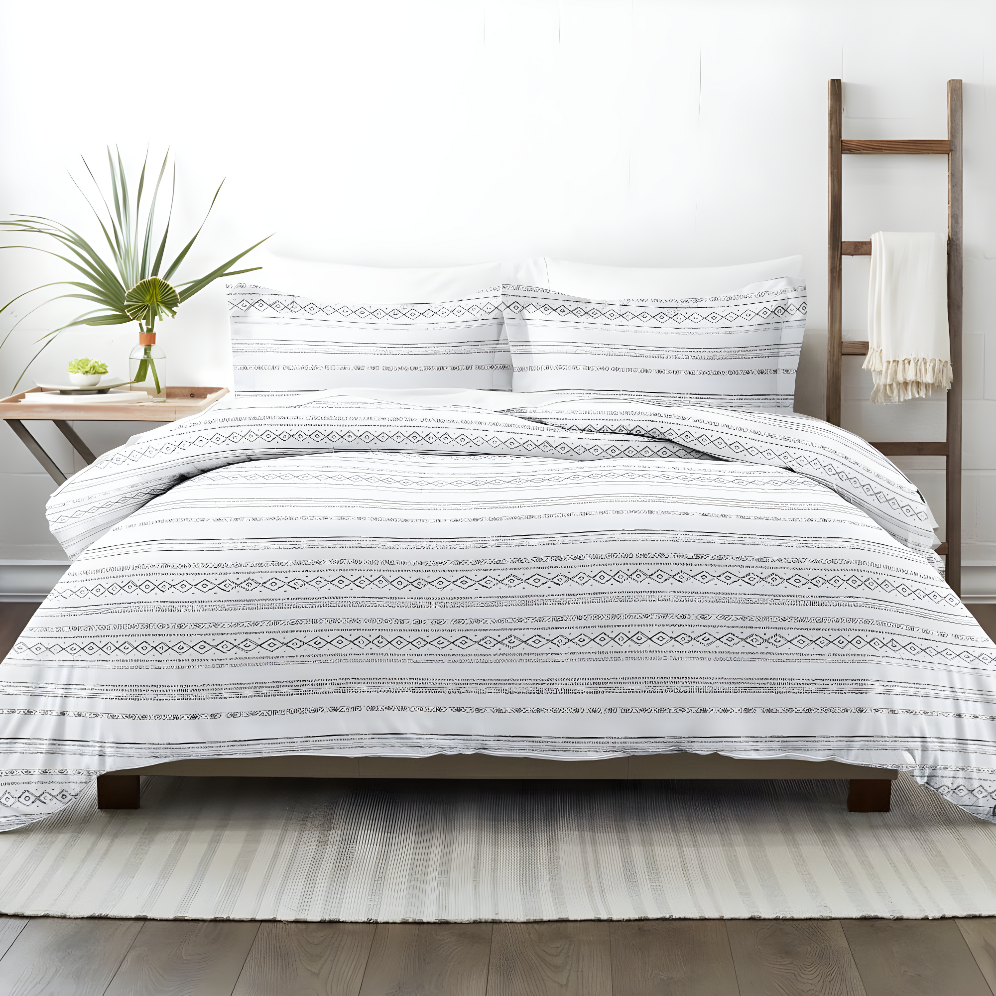 Geo Threads Pattern Duvet Cover Set
