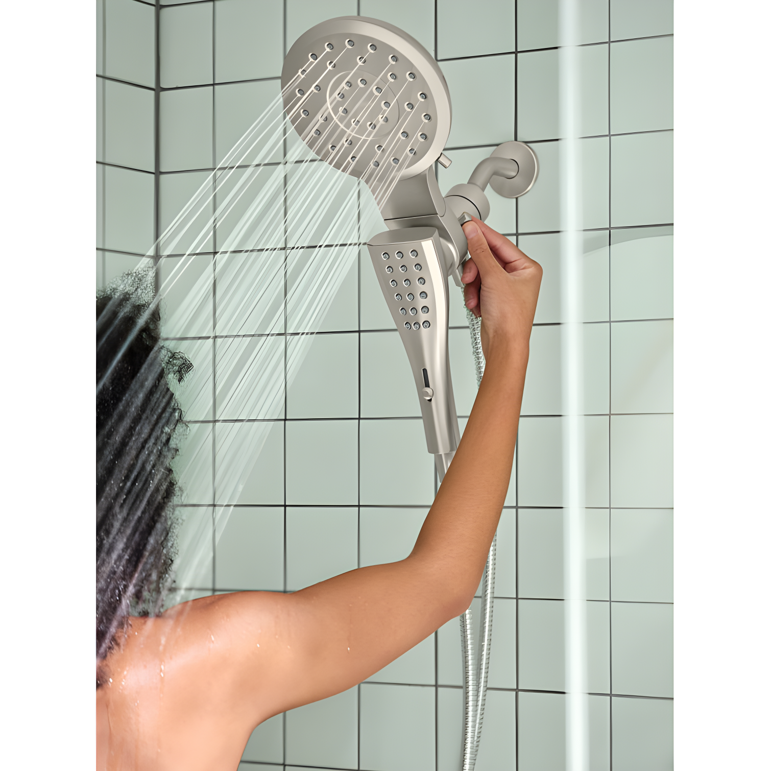 Verso 1.75 GPM Rainshower/Handshower Combination with Infiniti Dial and Magnetix Docking