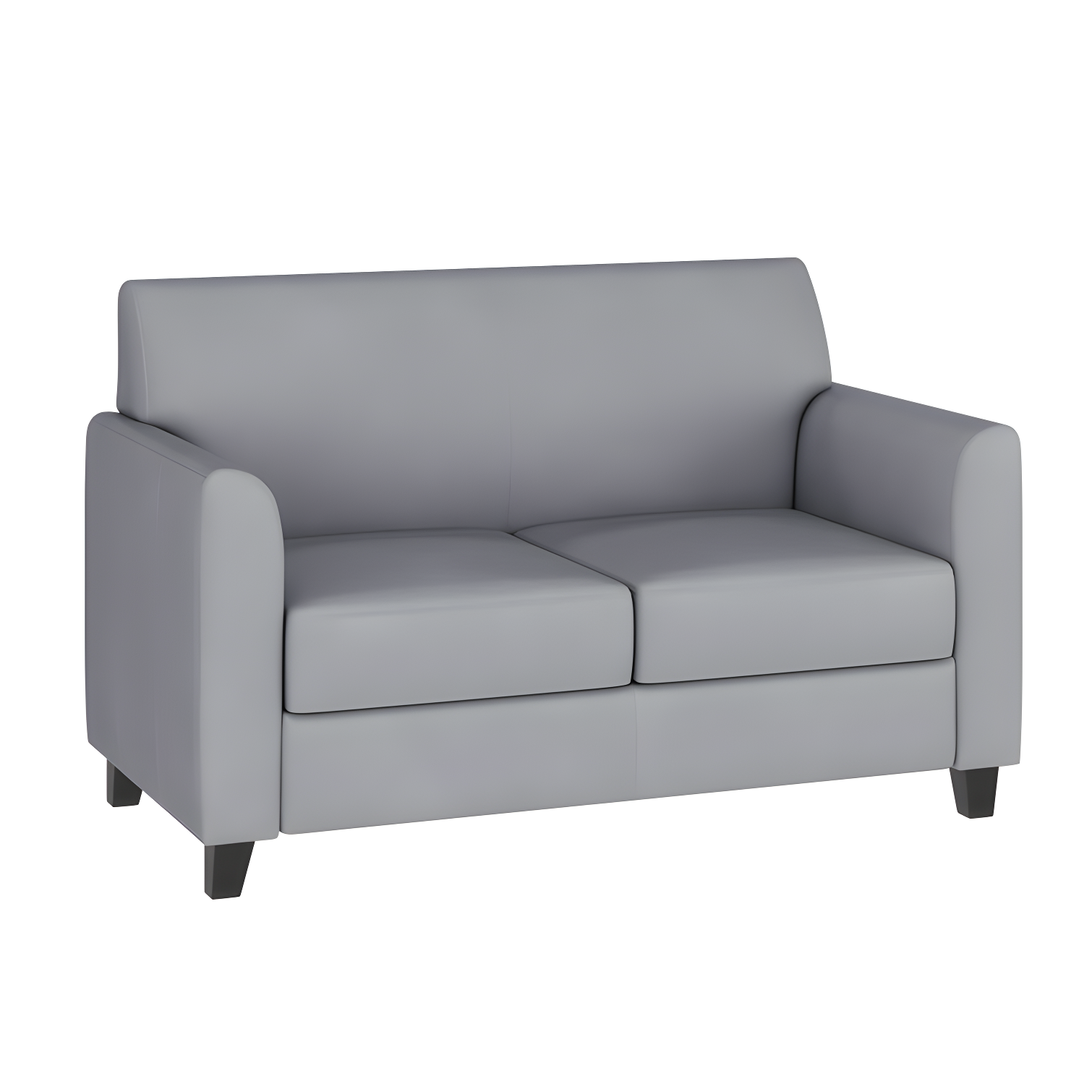 Hercules Junkersfeld 52" Modern LeatherSoft Upholstered Reception Loveseat