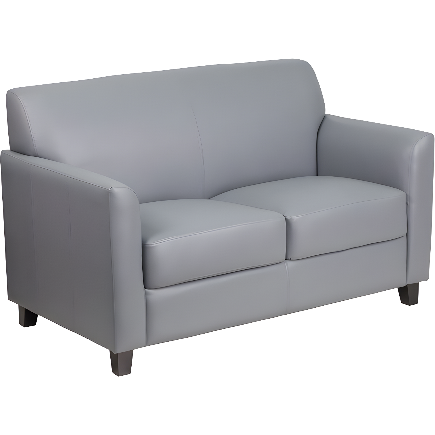 Hercules Junkersfeld 52" Modern LeatherSoft Upholstered Reception Loveseat