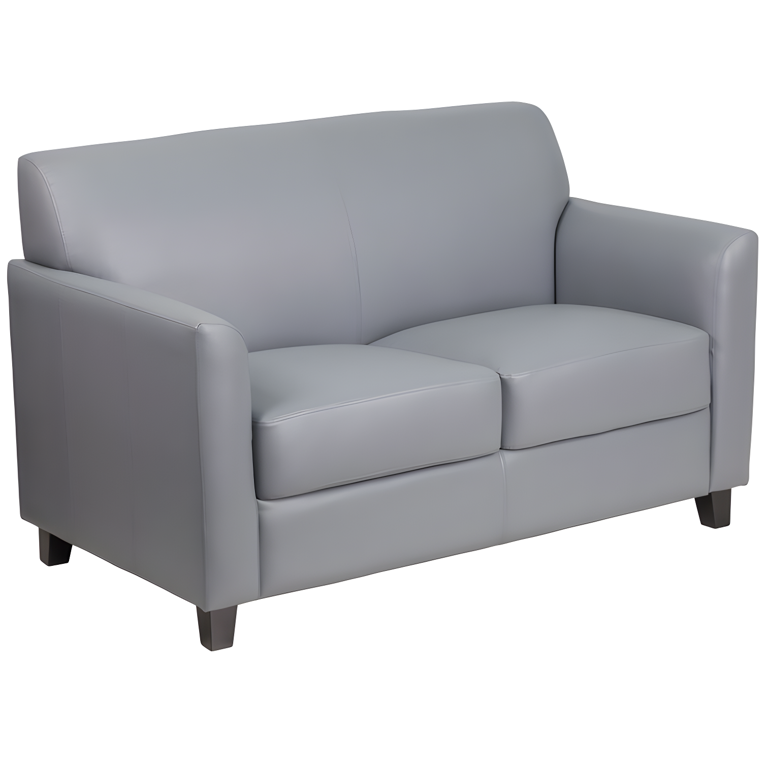 Hercules Junkersfeld 52" Modern LeatherSoft Upholstered Reception Loveseat