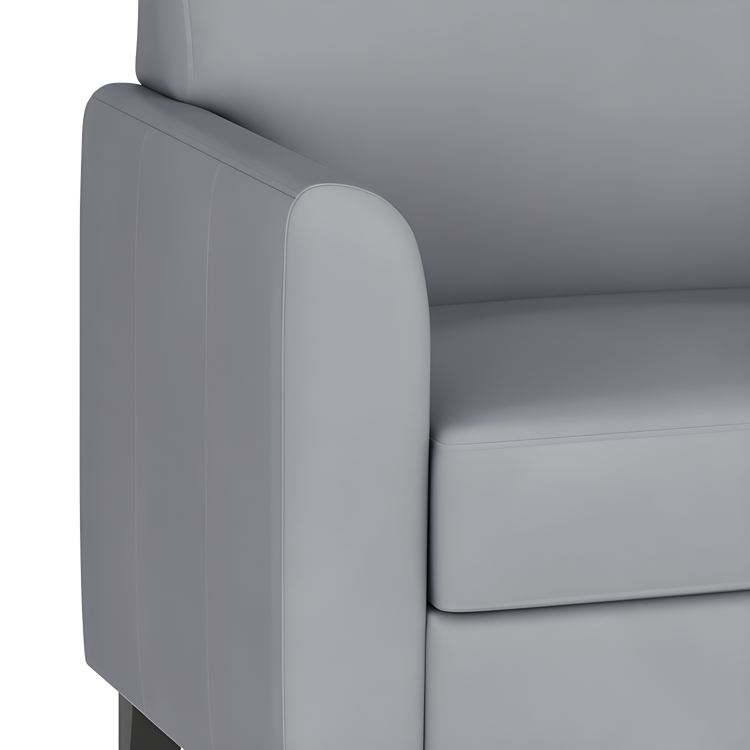 Hercules Junkersfeld 52" Modern LeatherSoft Upholstered Reception Loveseat