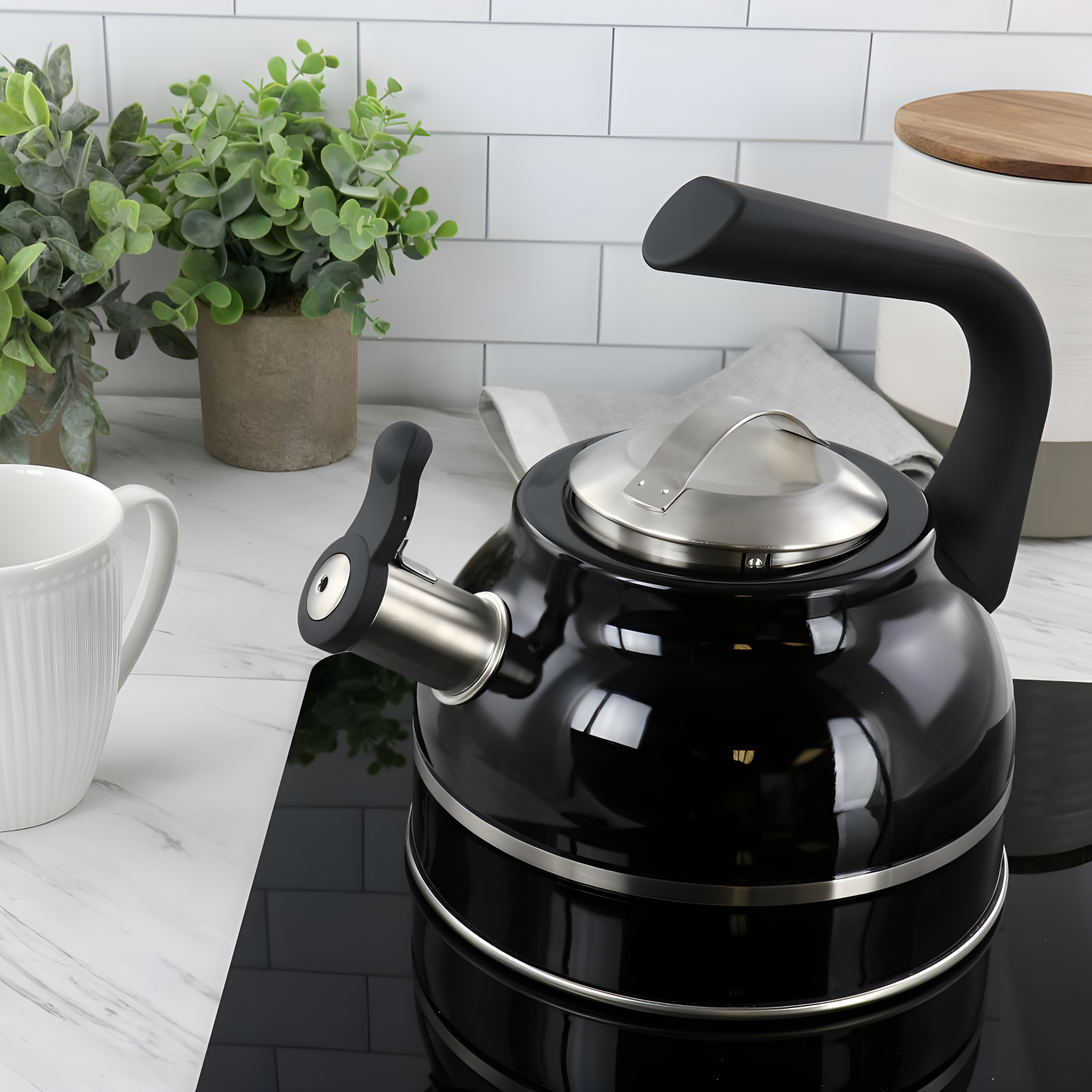 Kenmore Elite Kenmore Elite Costner 2.3 Quarts Stainless Steel (18/8) Whistling Stovetop Tea Kettle