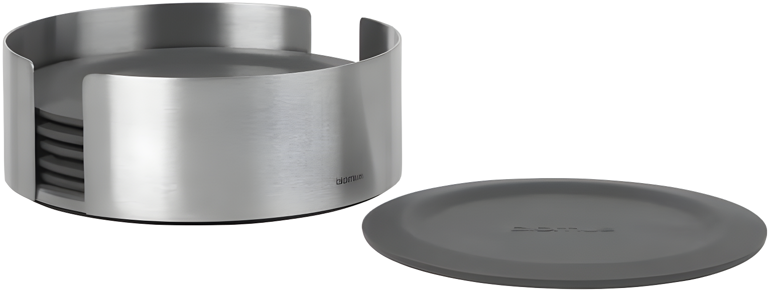 LARETO 7 Piece Coaster Set with Holder