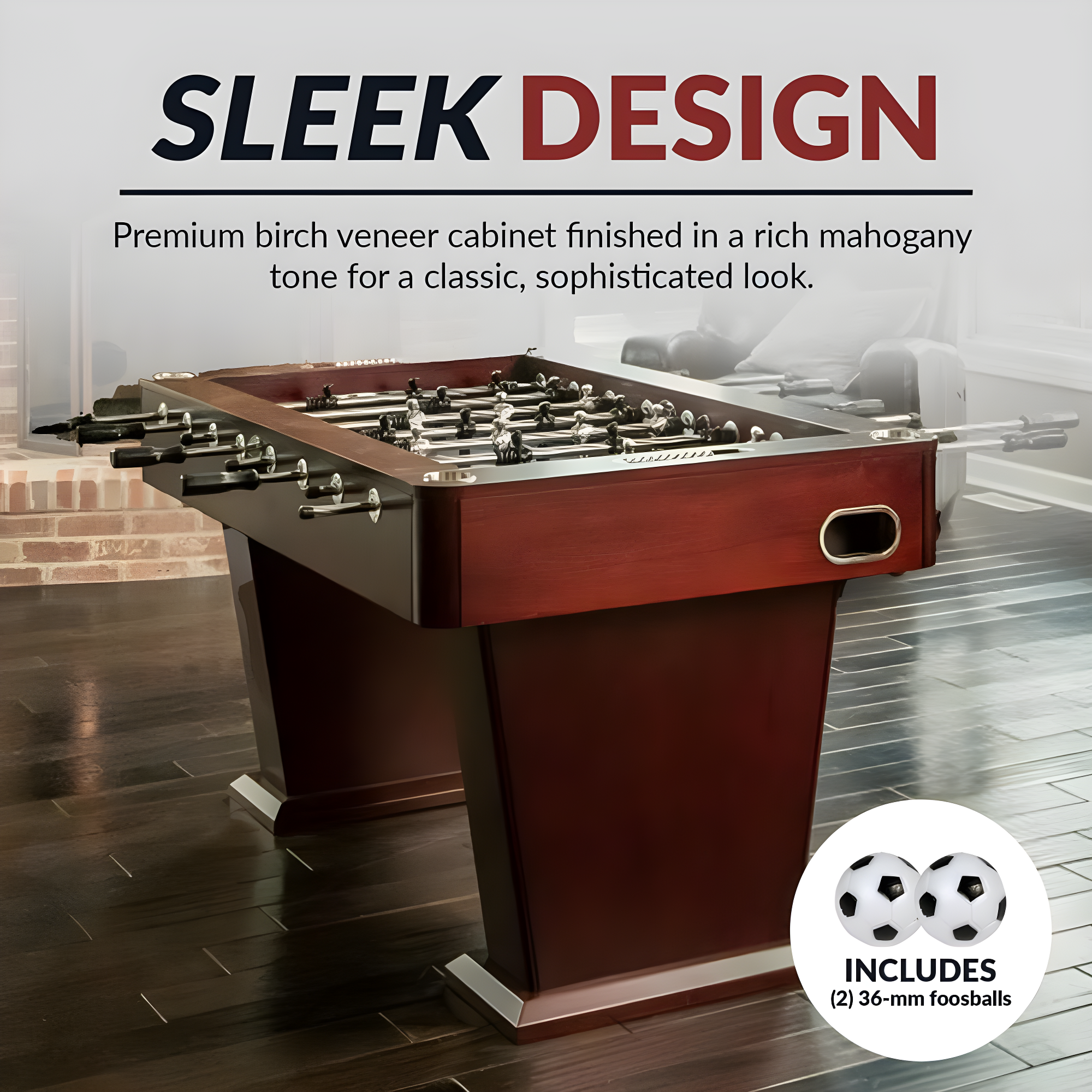 Hathaway Games Millennium 54.75'' Wood Foosball Table