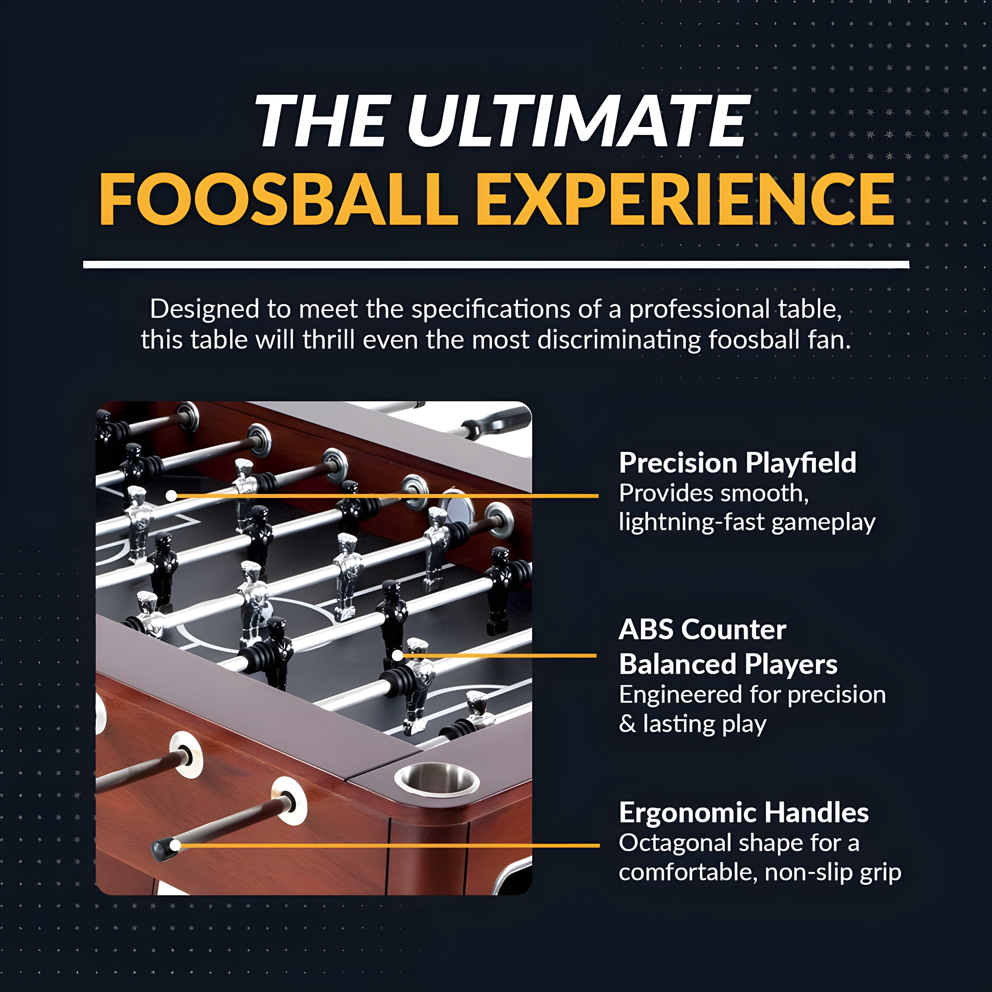 Hathaway Games Millennium 54.75'' Wood Foosball Table