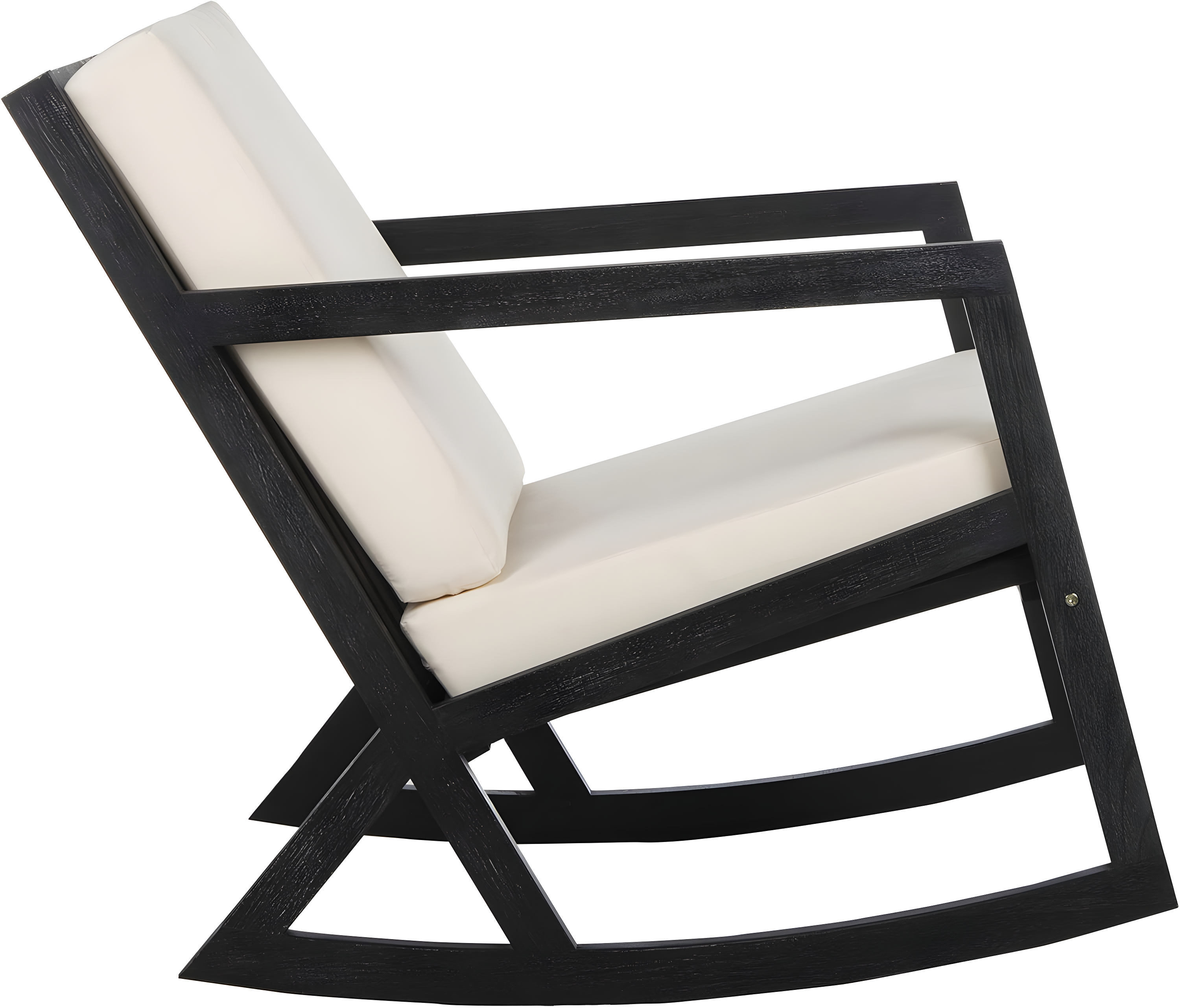 Vernon Rocking Chair - Black/Beige - Safavieh.