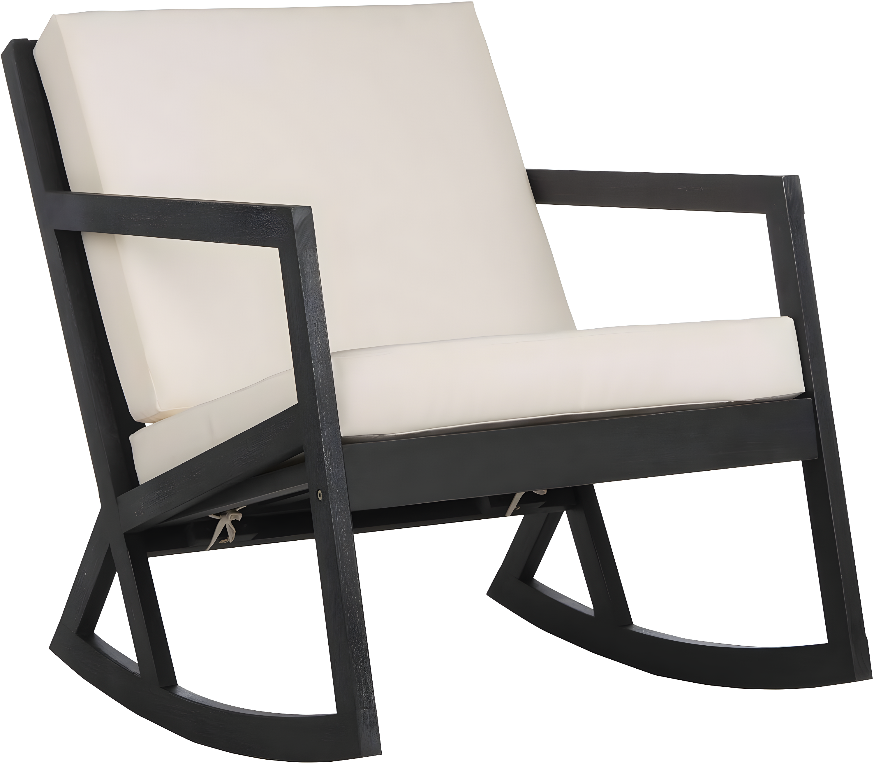Vernon Rocking Chair - Black/Beige - Safavieh.