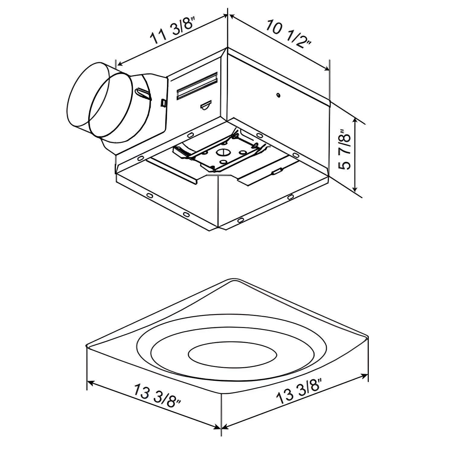SlimFit 120 CFM Bathroom Fan