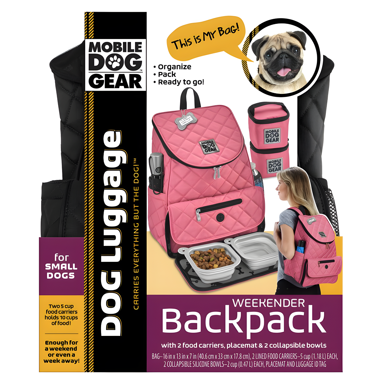Mobile Dog Gear Weekender Backpack