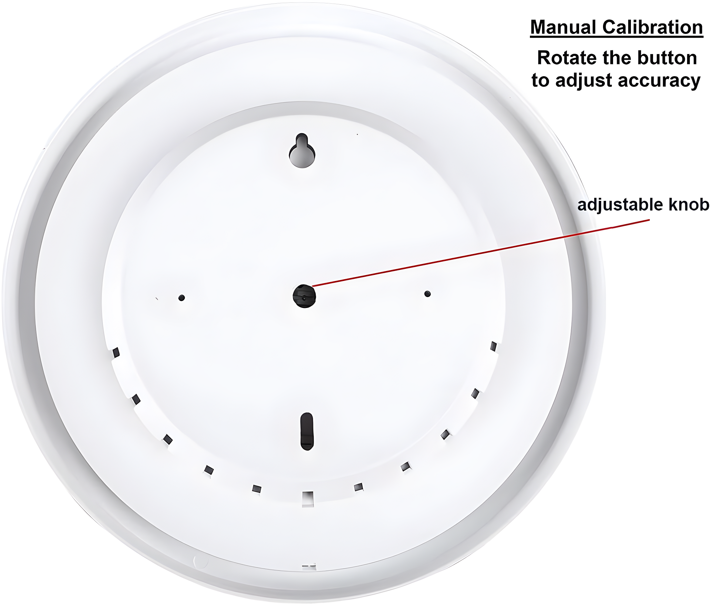 Uanit Indoor Outdoor Thermometer Large Numbers Wall Thermometer Hygrometer Waterproof Does not Require Battery Wireless Hanging Hygrometer Garden Decoration