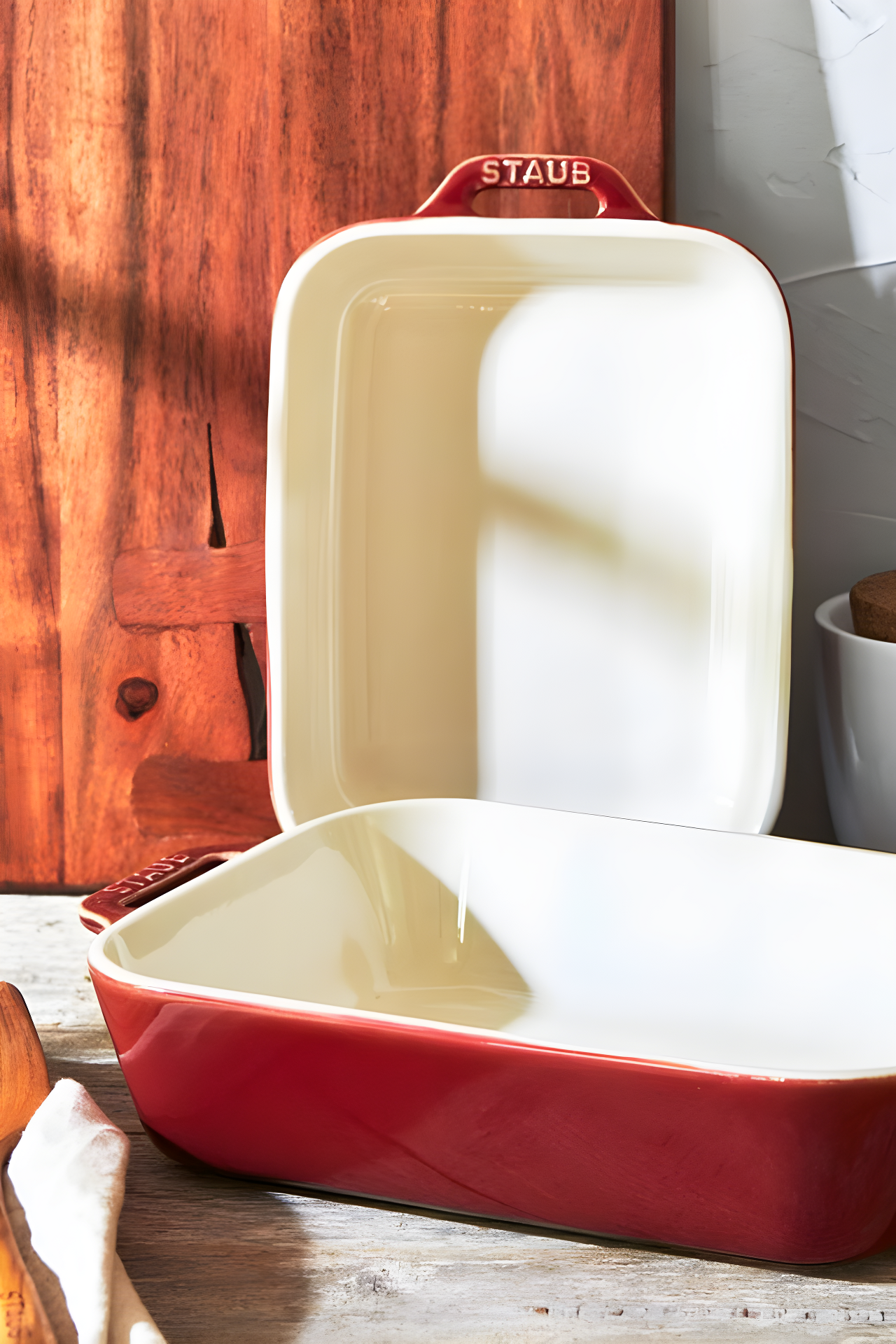 Staub ® Rustic Red 2-Piece Rectangular Baker Set