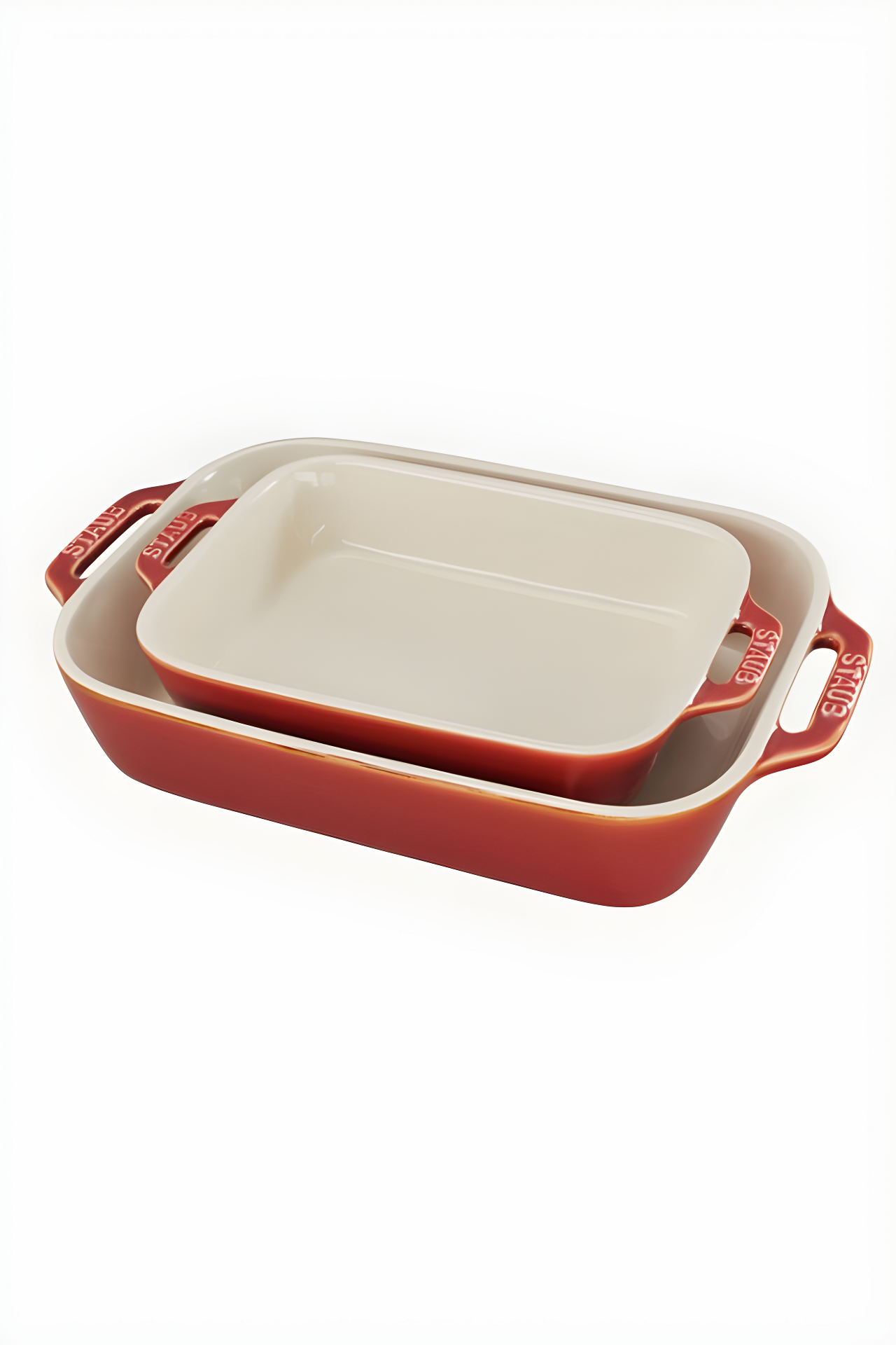 Staub ® Rustic Red 2-Piece Rectangular Baker Set