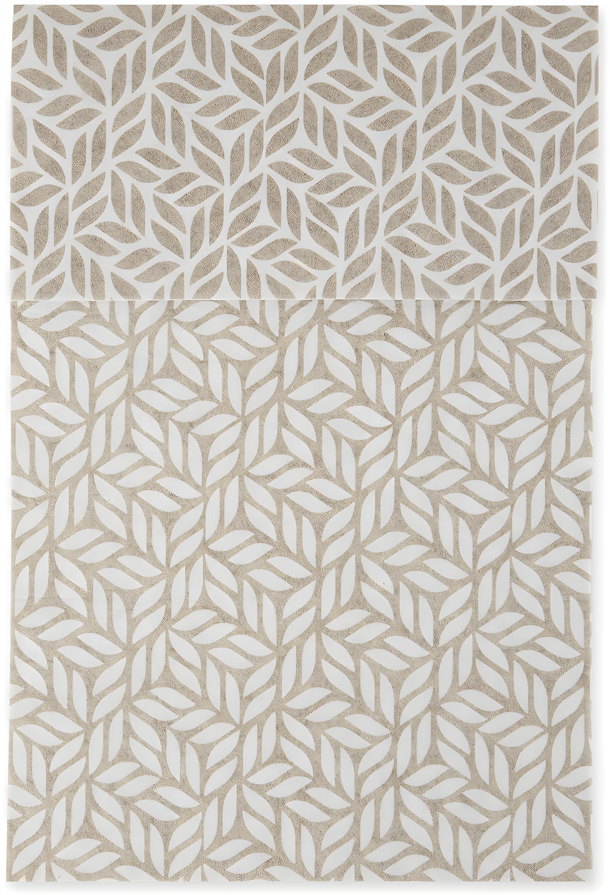 Design Imports Abstract Leaf Print Liner (Set of 6)