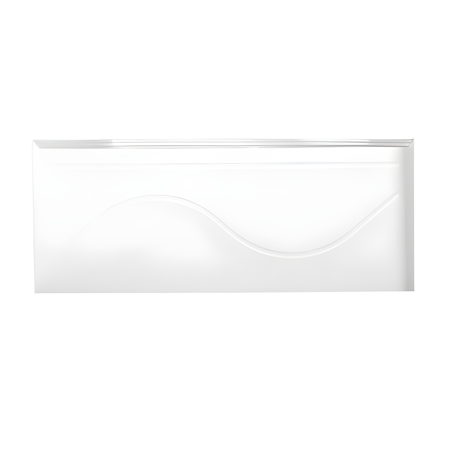 Kingston Brass Aqua Eden 60-Inch Acrylic Rectangular 3-Wall Alcove Tub