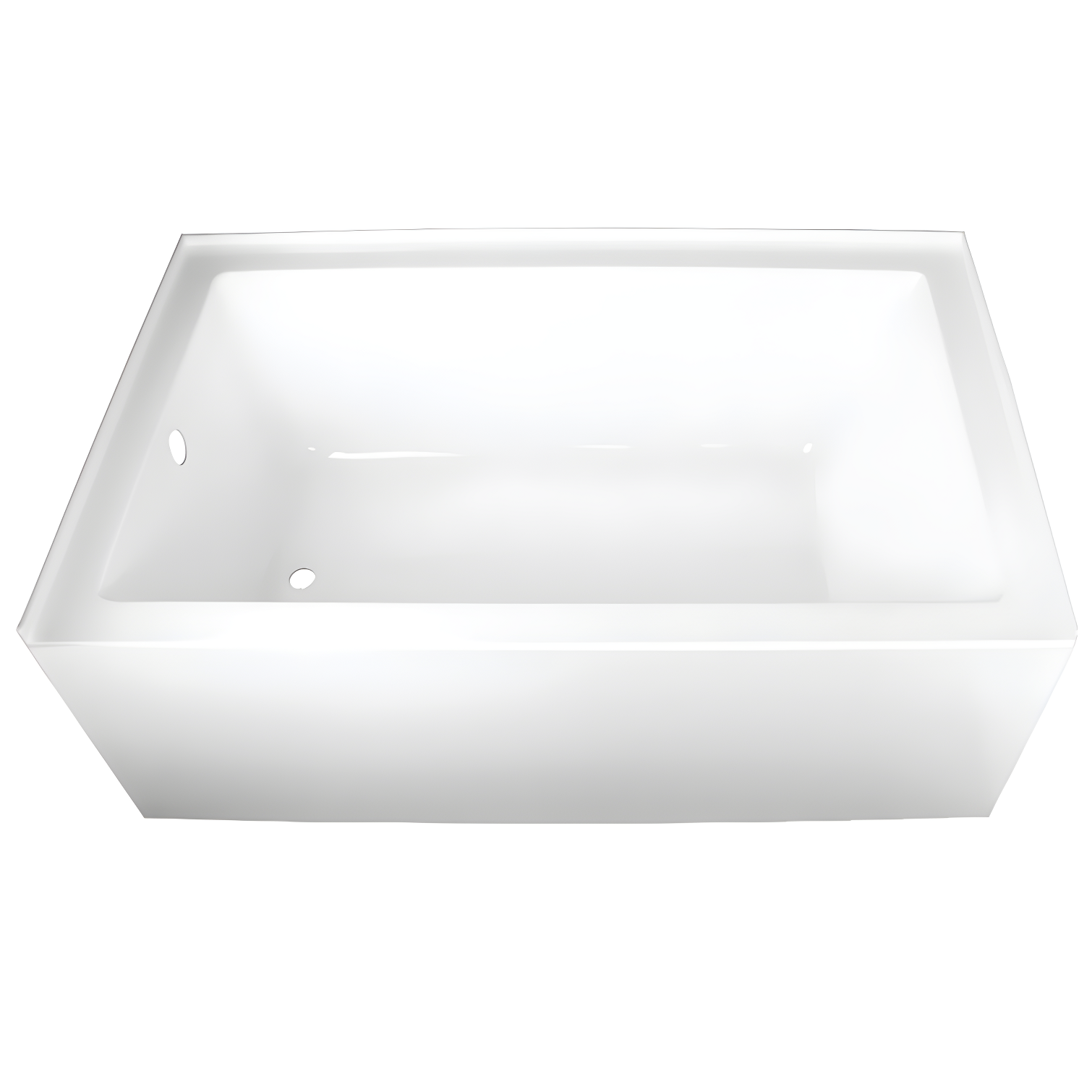Kingston Brass Aqua Eden 60-Inch Acrylic Rectangular 3-Wall Alcove Tub