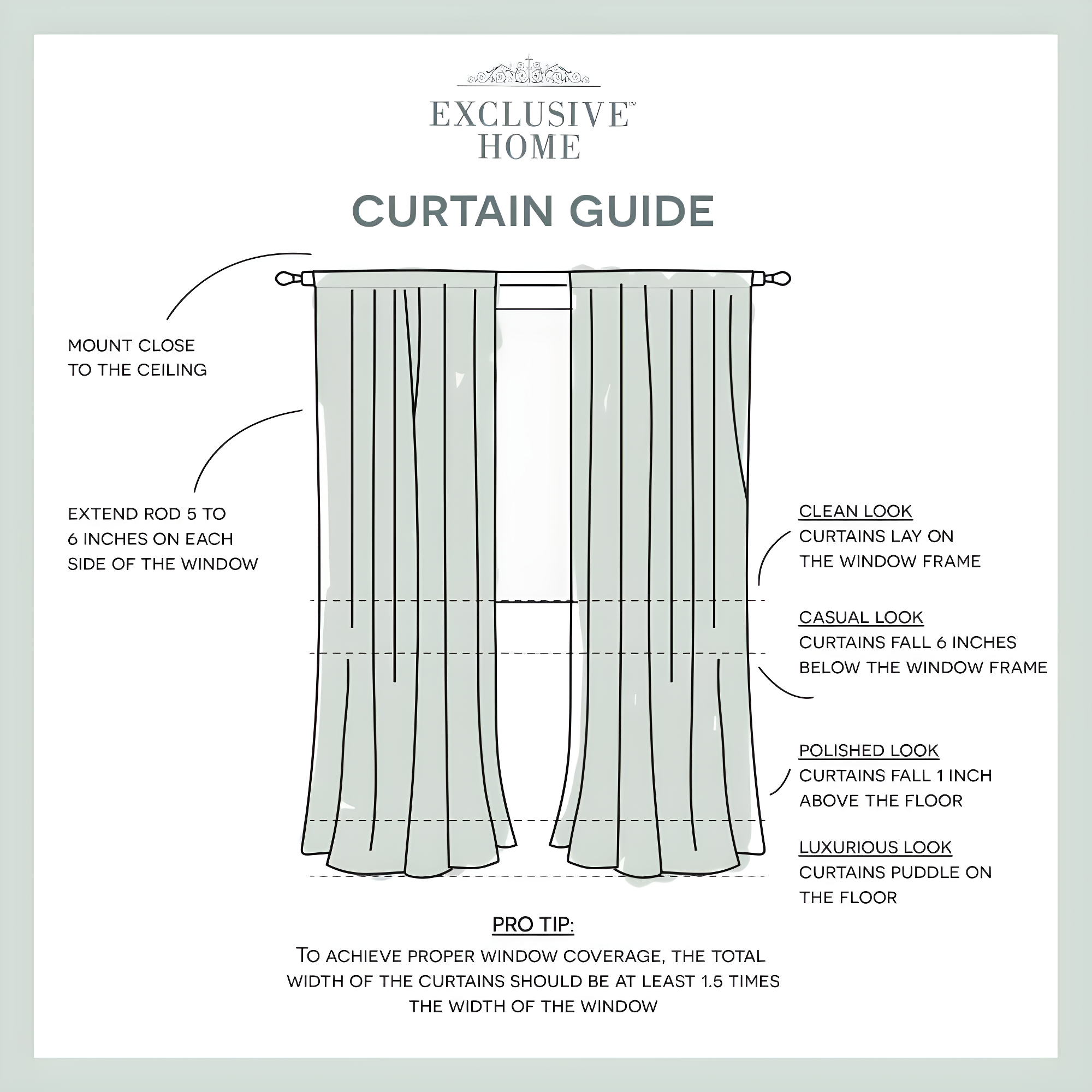 Set of 2 (84"x50") Darma Rod Pocket Window Curtain Panel Linen - Exclusive Home: Light Filtering, Modern Khaki Decor