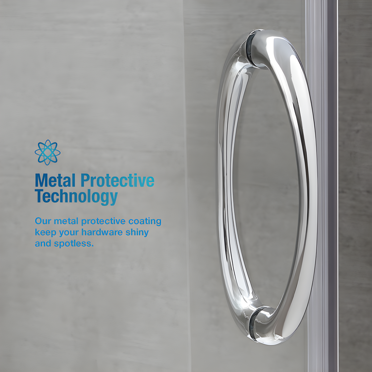 OVE Decors Breeze 35 in. Round Shower Kit w/ Clear, Base