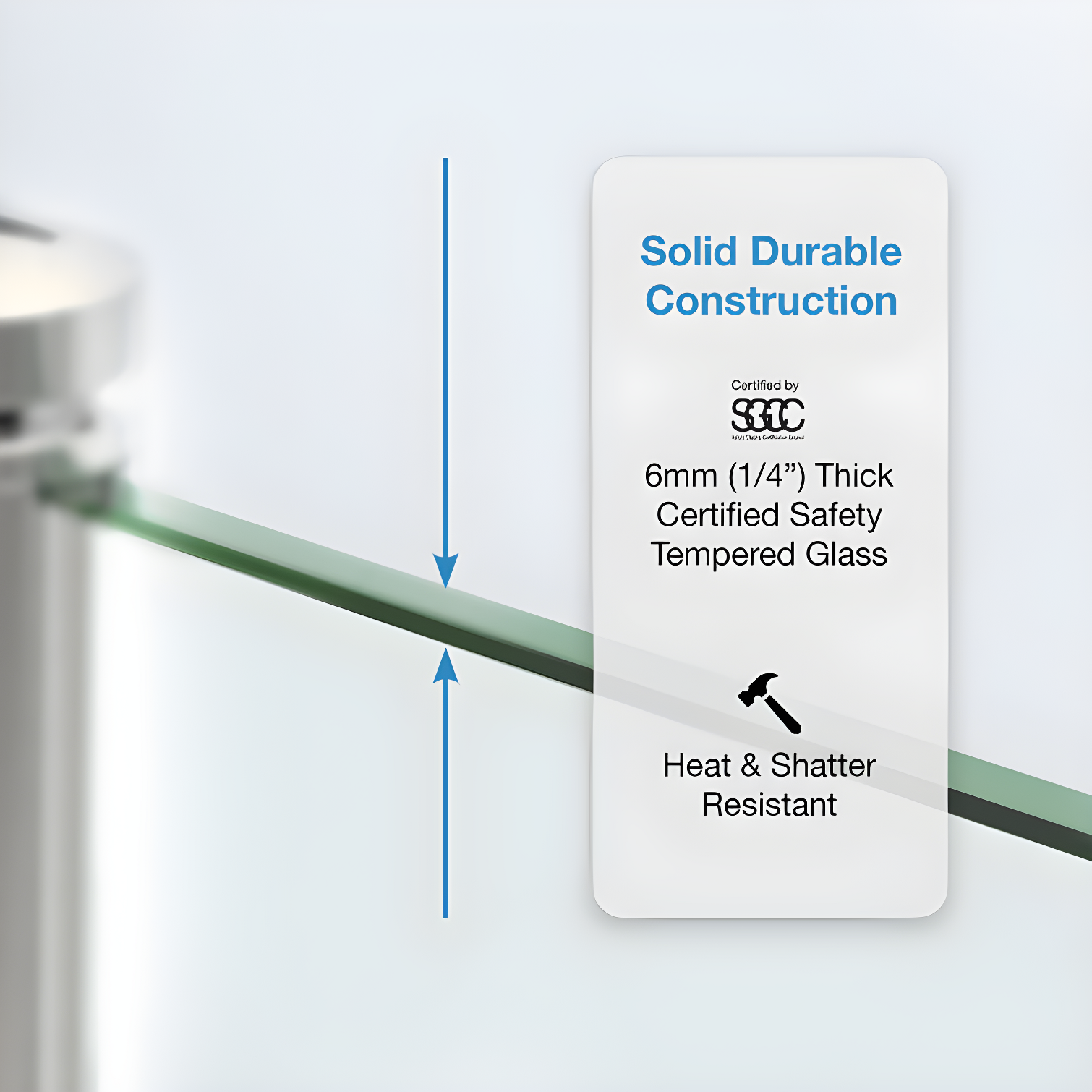 OVE Decors Breeze 35 in. Round Shower Kit w/ Clear, Base