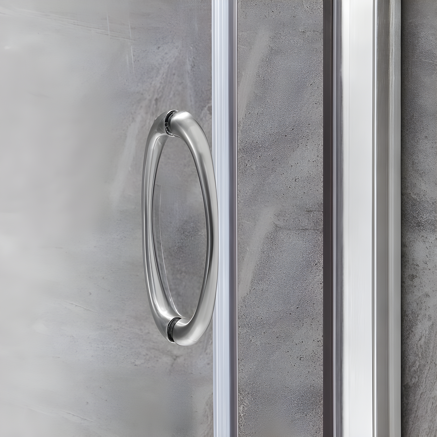 OVE Decors Breeze 35 in. Round Shower Kit w/ Clear, Base