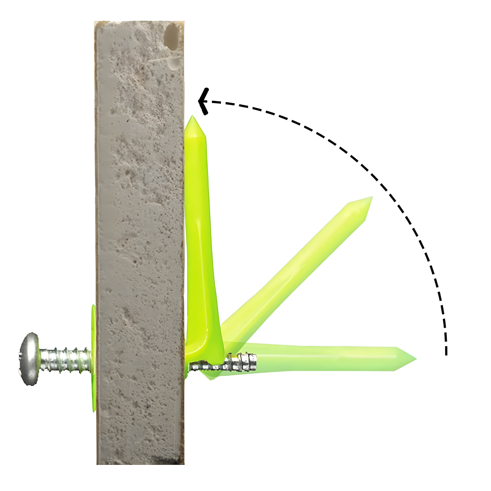 WallClaw LOC-N-LOAD Hammer-In Drywall Anchors - 10 PACK