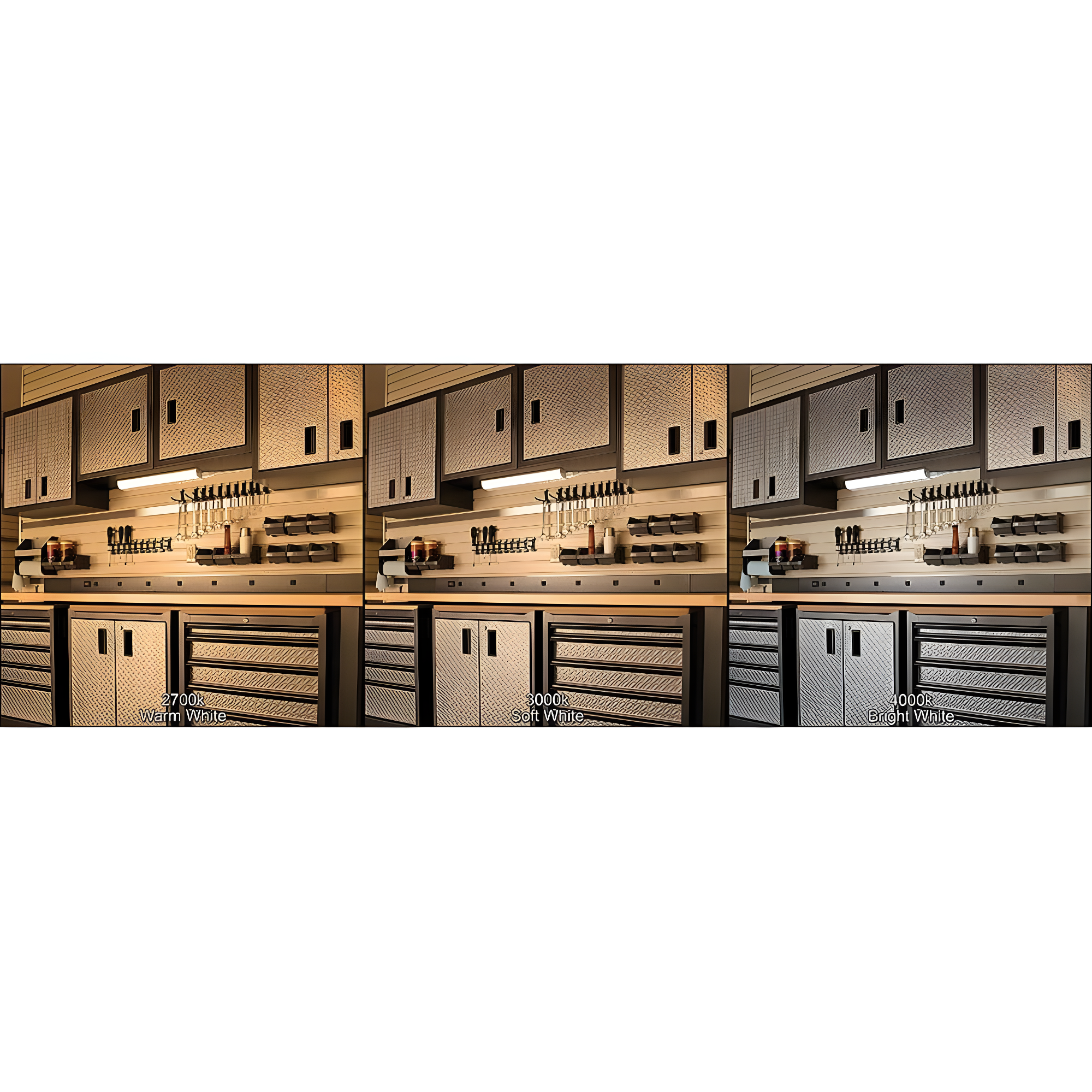 Commercial Electric Plug-In 12 inch Linkable LED Undercabinet Light Task Under Counter Kitchen Lighting 3 Color Temperature Options