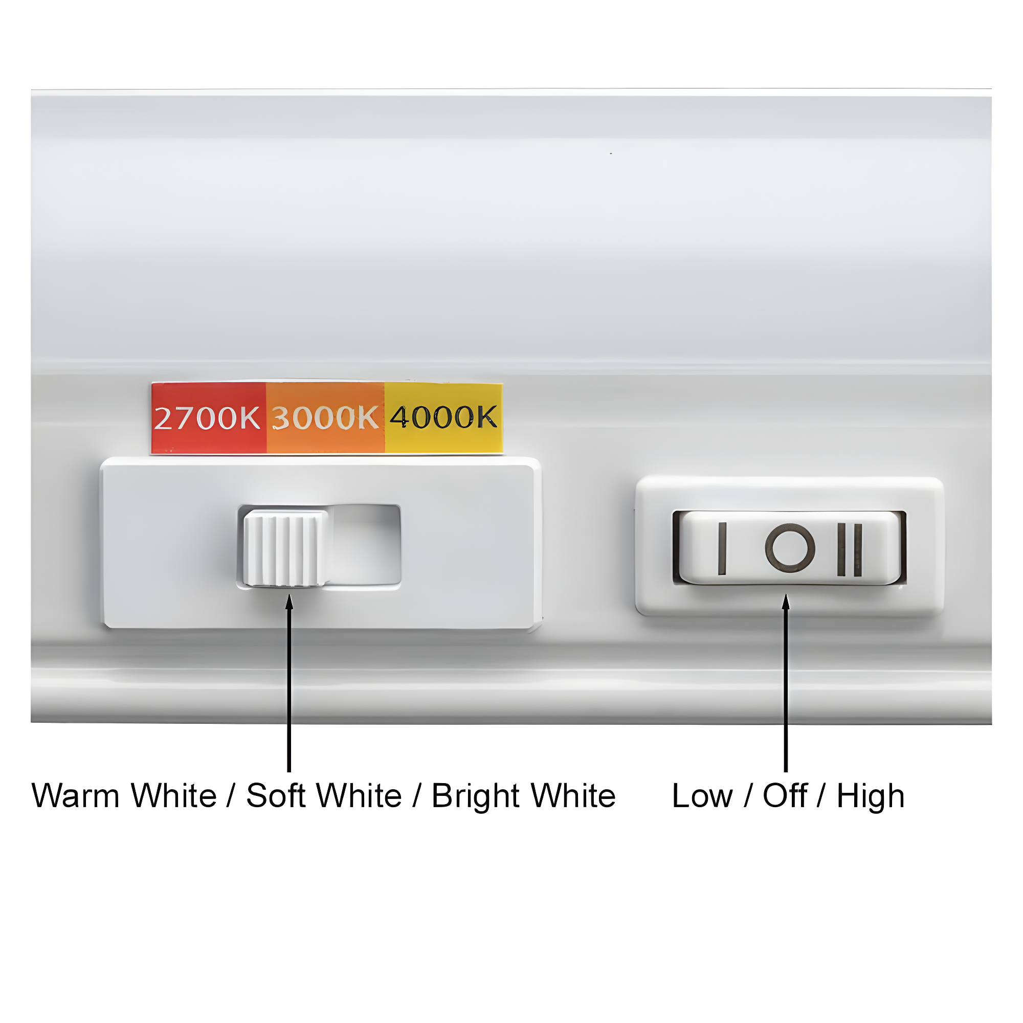 Commercial Electric Plug-In 12 inch Linkable LED Undercabinet Light Task Under Counter Kitchen Lighting 3 Color Temperature Options