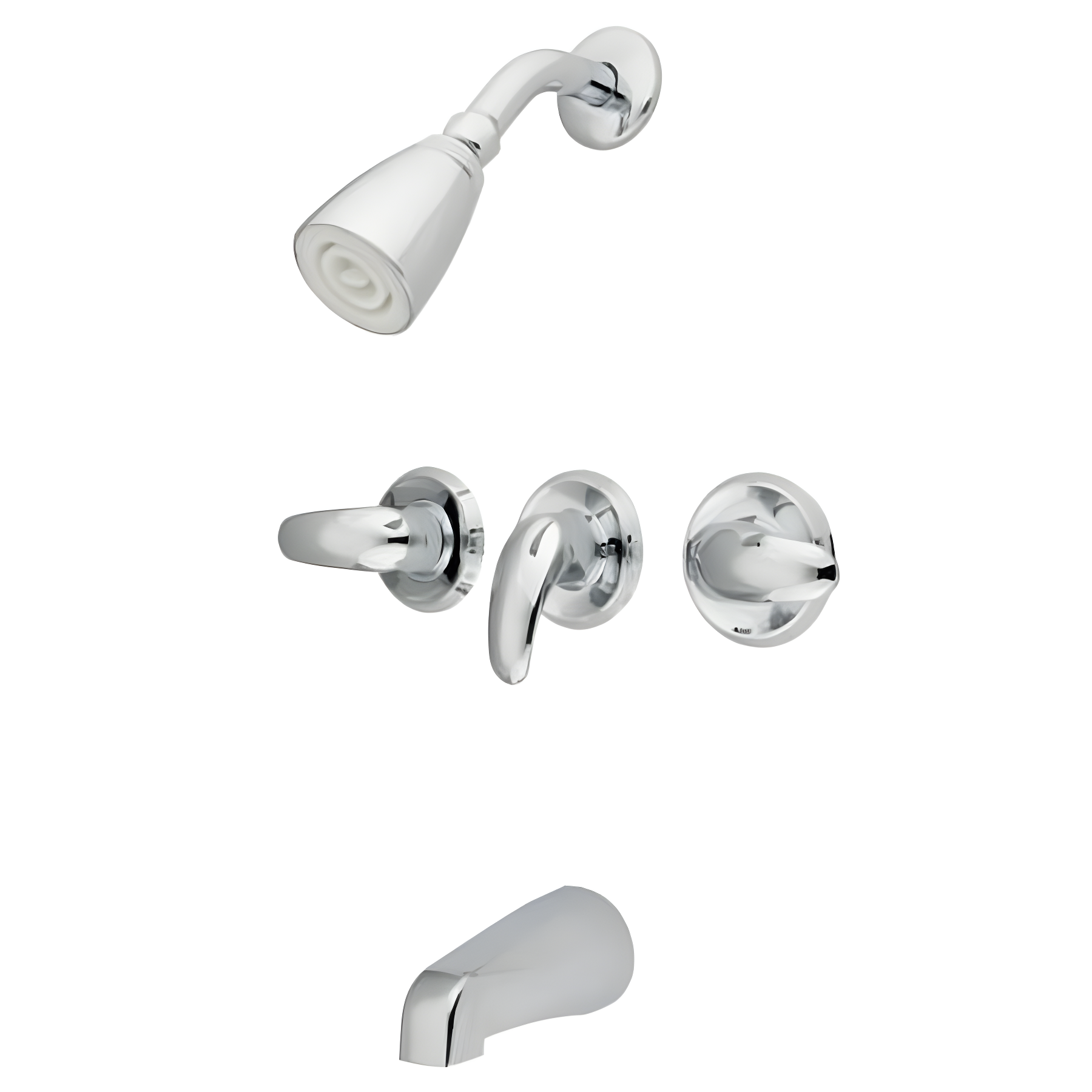 Kingston Brass Legacy Triple-Handle Tub and Shower Faucet