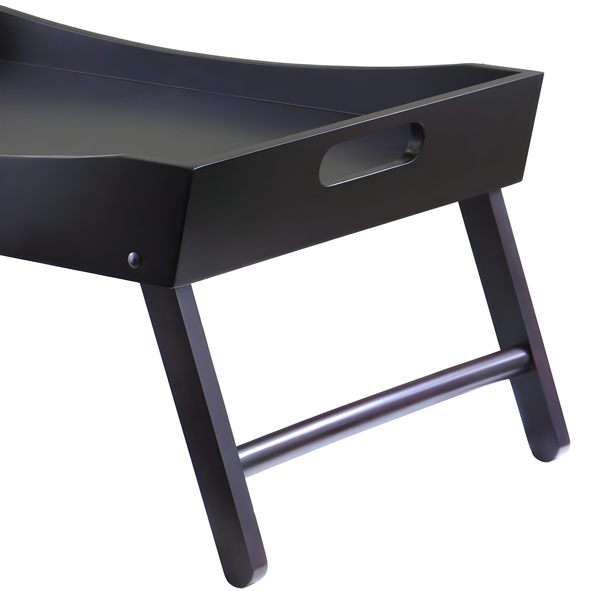 Winsome Benito Breakfast Tray in Espresso Finish: Wood Composite Bed & Serving Tray, Rectangle, 24.41" x 14.96"