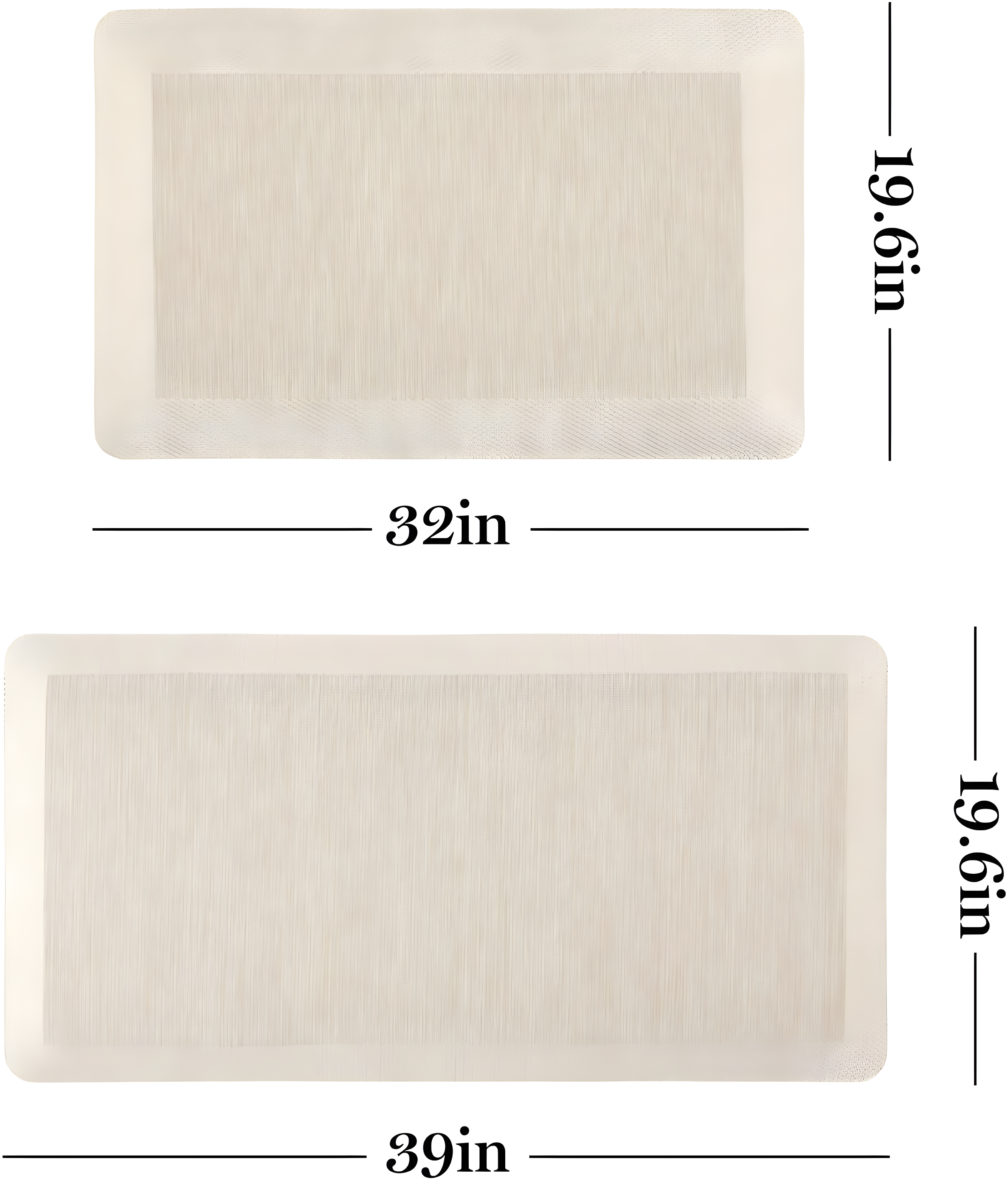 Martha Stewart Martha Stewart Mira Modern Heathered Anti-Fatigue Air-Infused Kitchen Mat