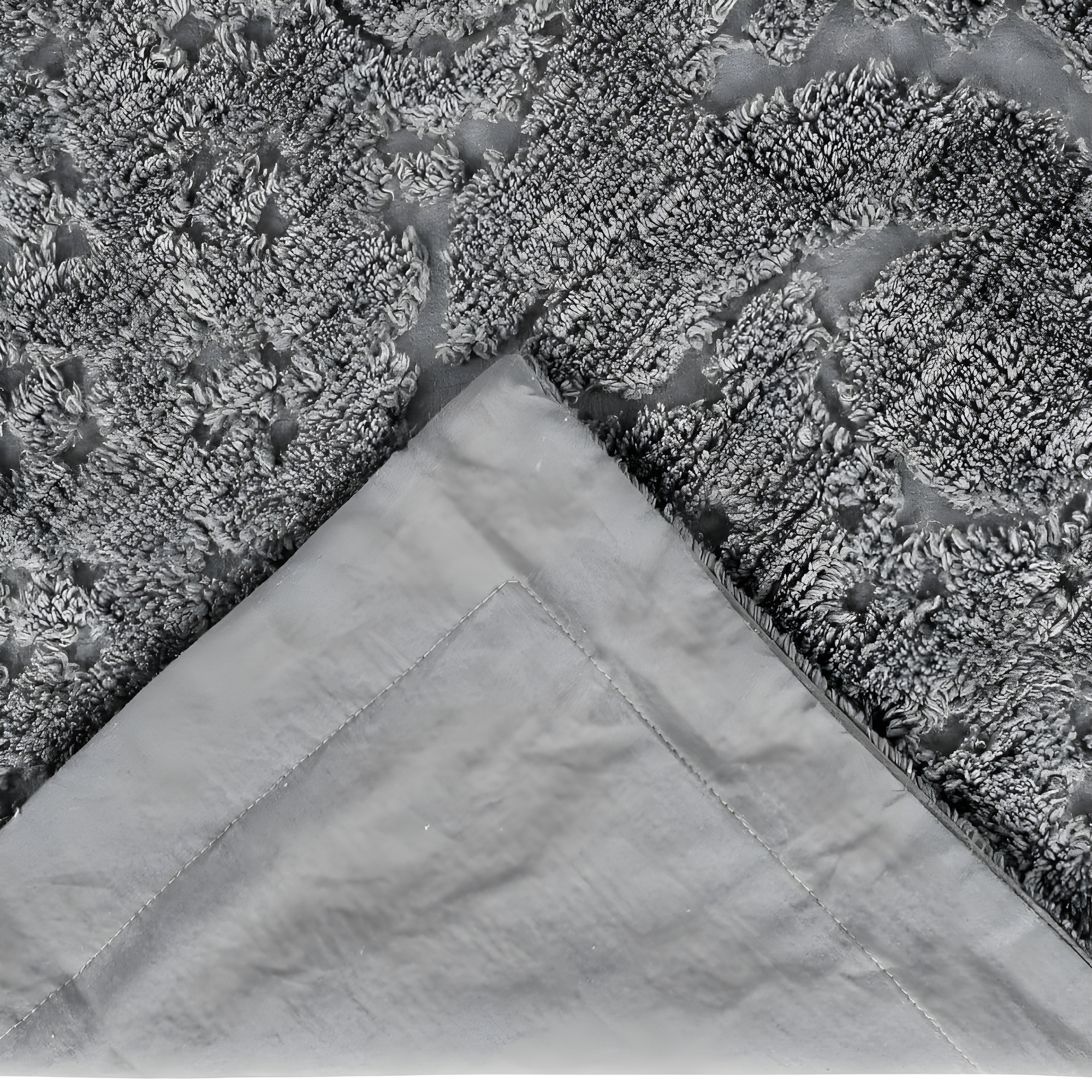 Better Trends Ashton – Luxurious 100% Cotton Tufted Euro Sham in Medallion Design, Super Soft & Lightweight, 26” x 26”, Gray