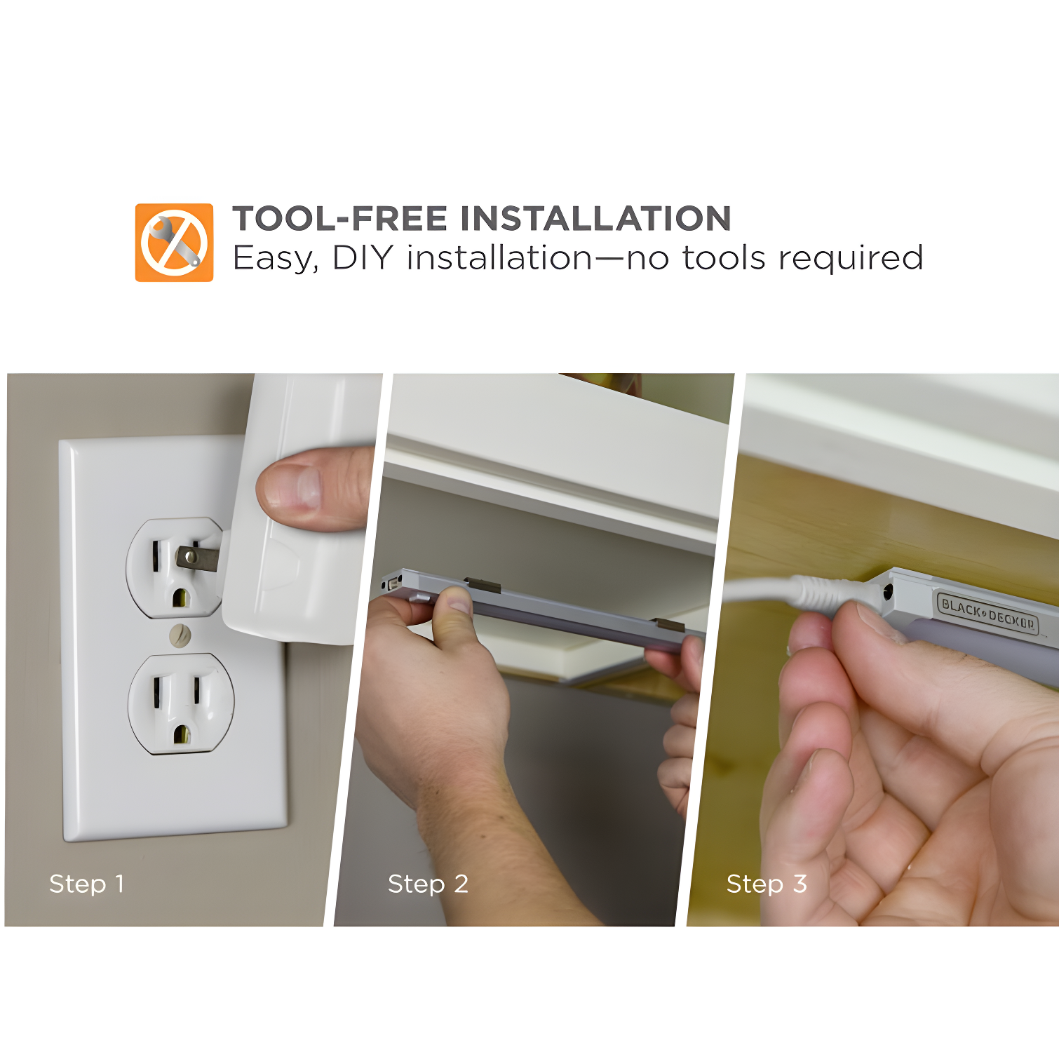PureOptics™ LED by BLACK+DECKER® LEDUC9-3WK LED 9'' Under Cabinet Linkable Light Bar