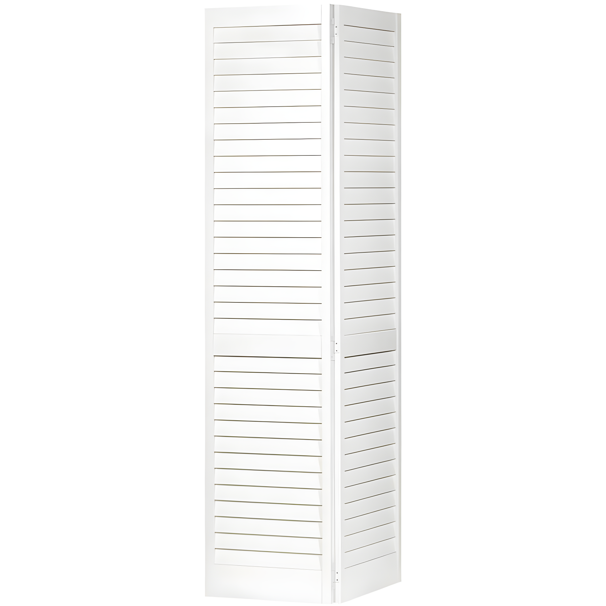 Kimberly Bay Louvered Wood Painted Plantation Bi-Fold Door