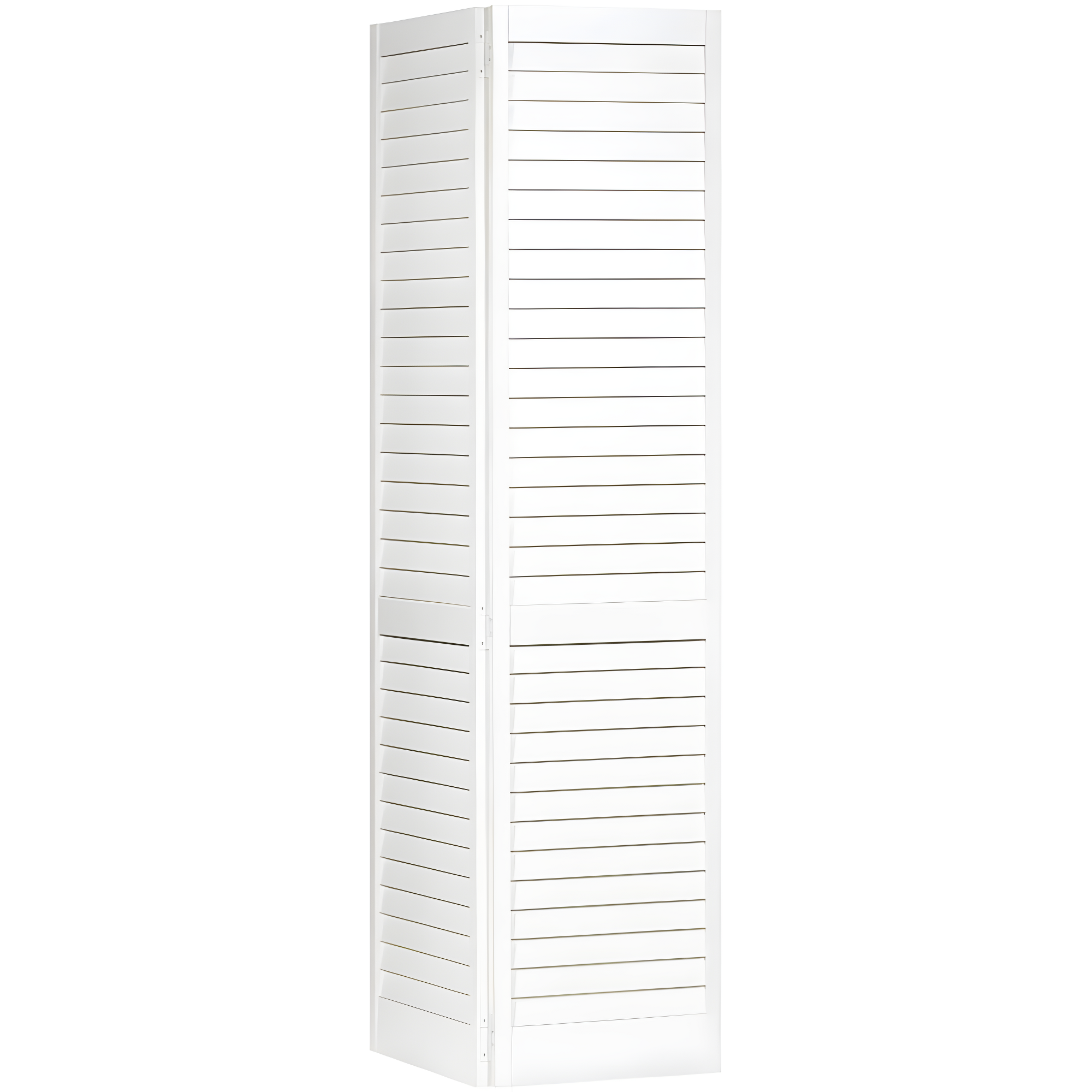 Kimberly Bay Louvered Wood Painted Plantation Bi-Fold Door