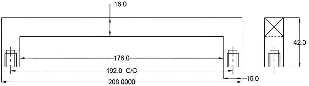 Richelieu Hardware BP9466192900 Sheffield Collection 7 9/16-inch (192 mm) Center-to-Center Matte Black Traditional Rectangular Pull Handle for Barn Doors, Cabinets, Drawers, and Furniture