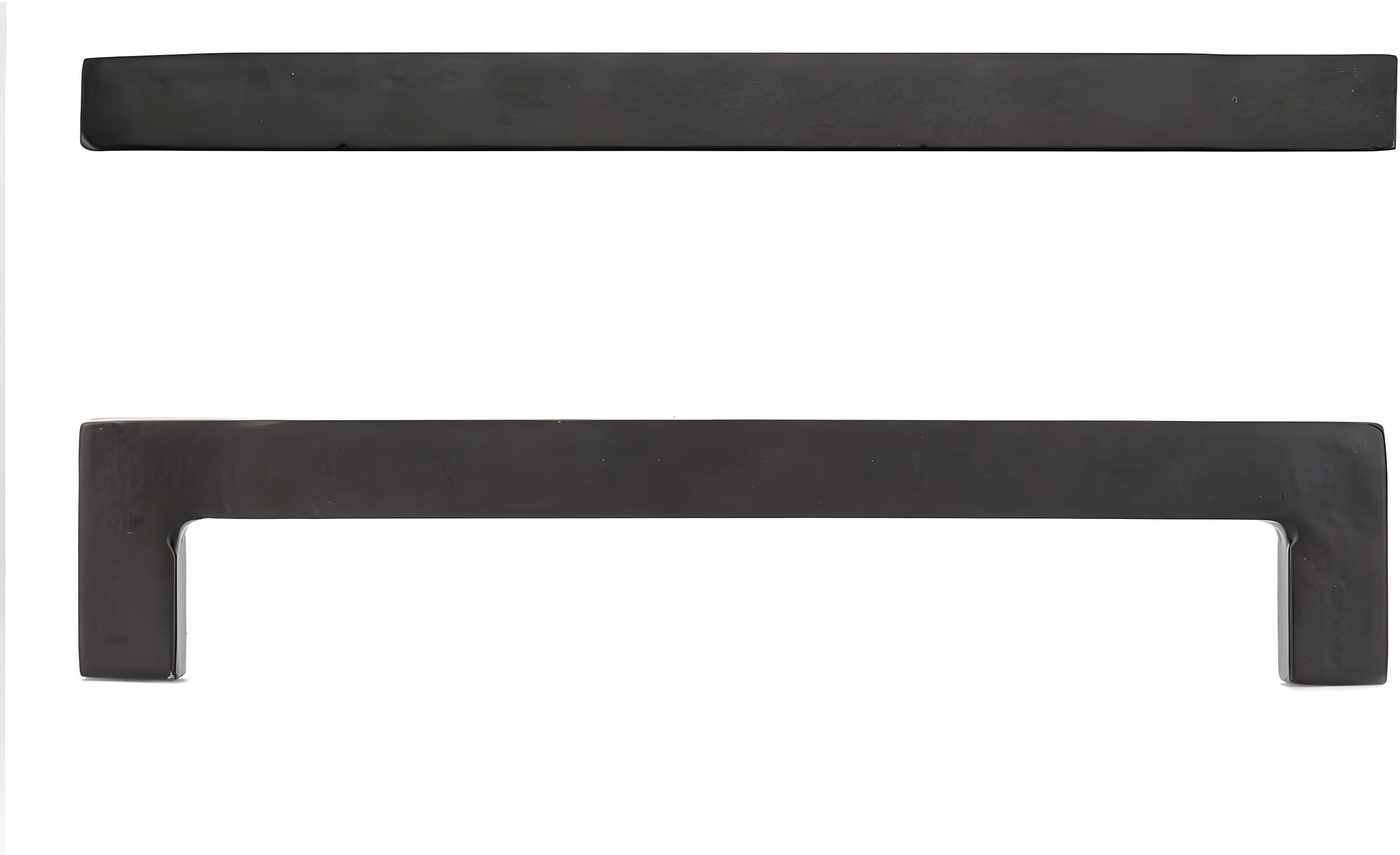 Richelieu Hardware BP9466192900 Sheffield Collection 7 9/16-inch (192 mm) Center-to-Center Matte Black Traditional Rectangular Pull Handle for Barn Doors, Cabinets, Drawers, and Furniture