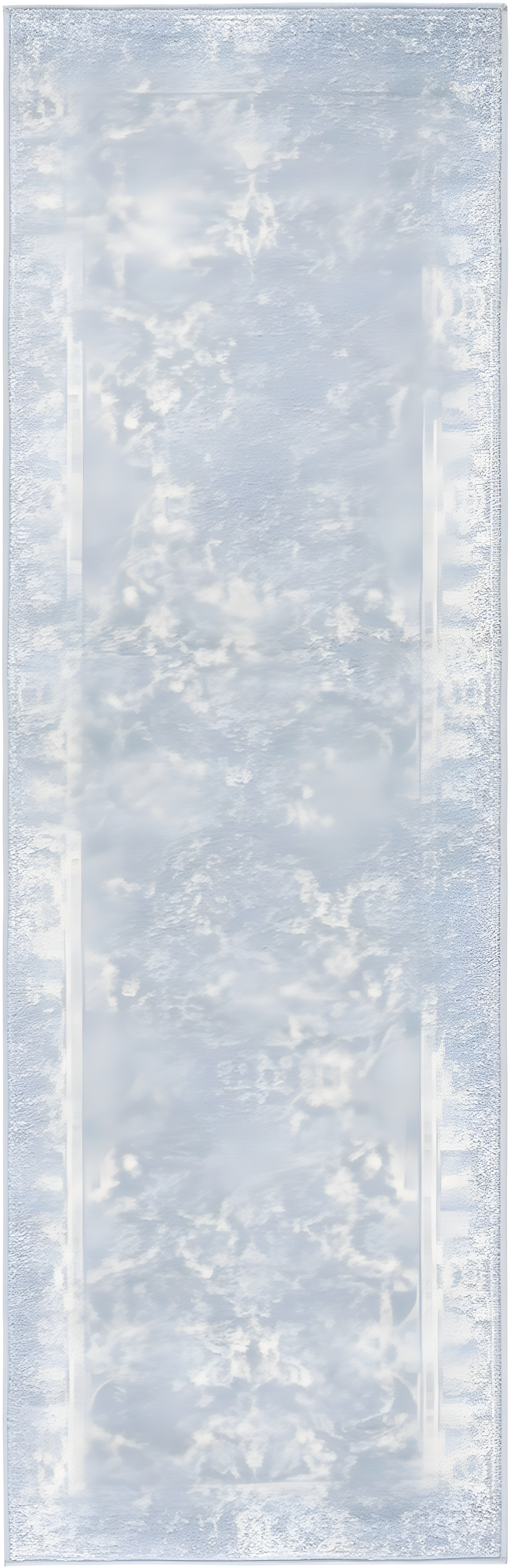 Adirondack ADR109 Machine Made Indoor Runner - Slate/Ivory - 2'-6"x12' - Safavieh