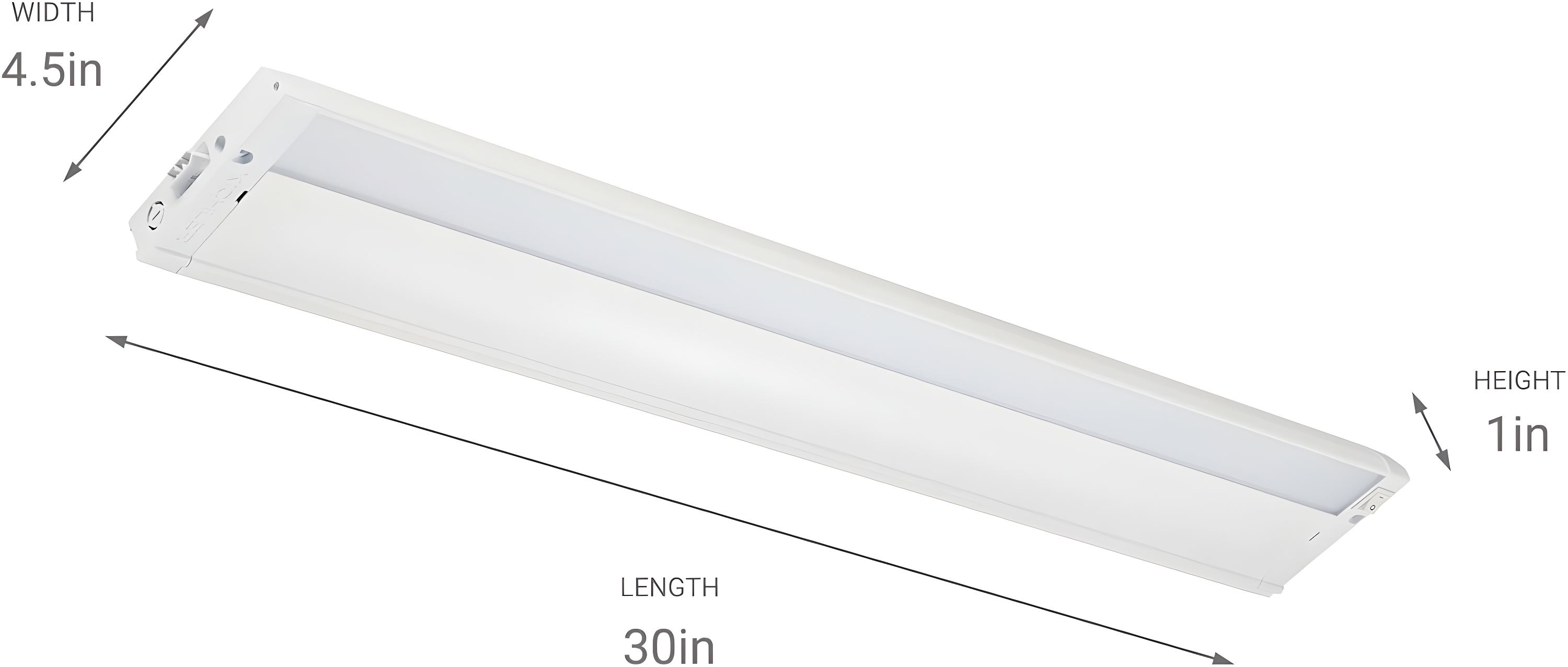 4U Series LED 30'' Under Cabinet Linkable Light Bar