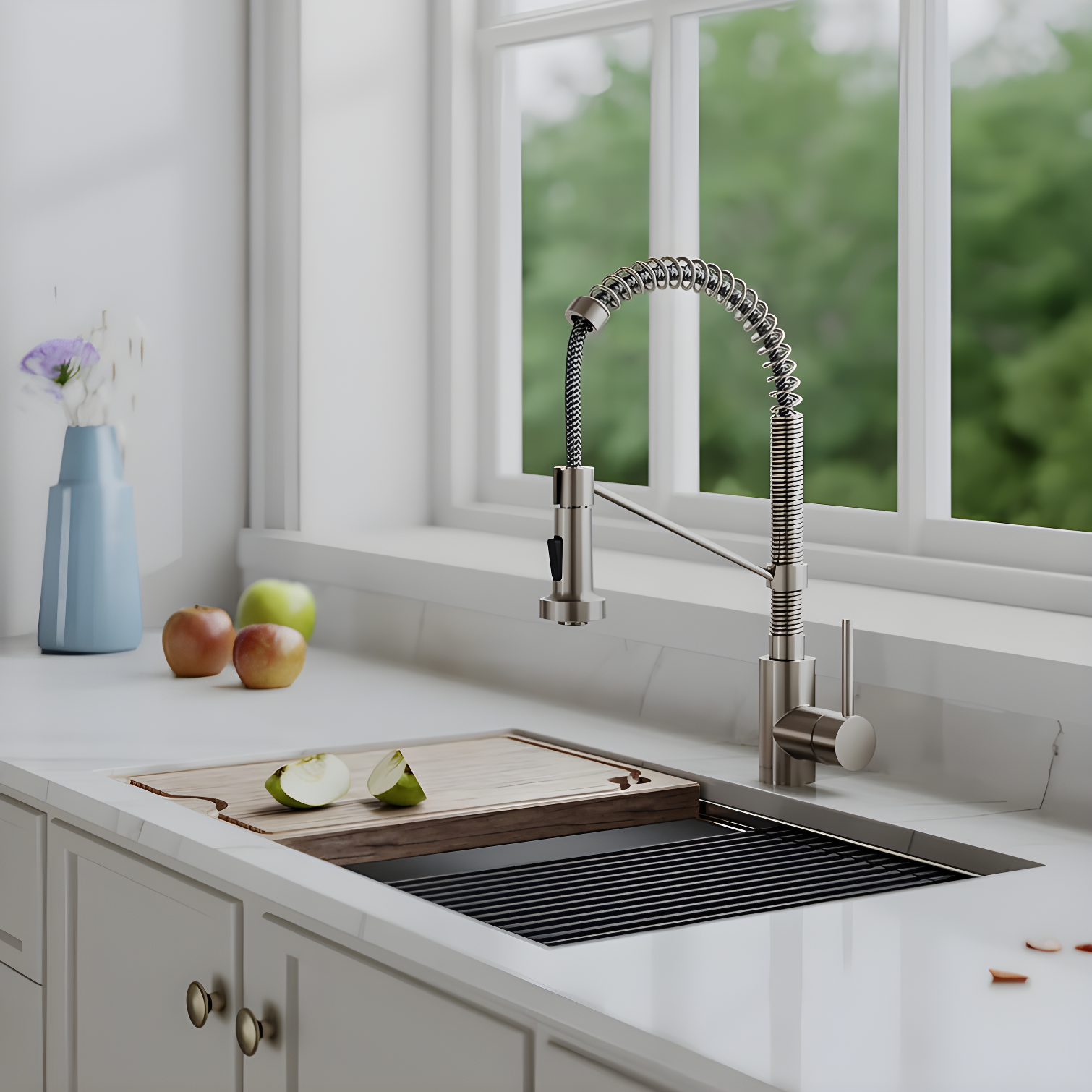 KRAUS Bolden Commercial Style 2-Function Single Handle Pull Down Kitchen Faucet