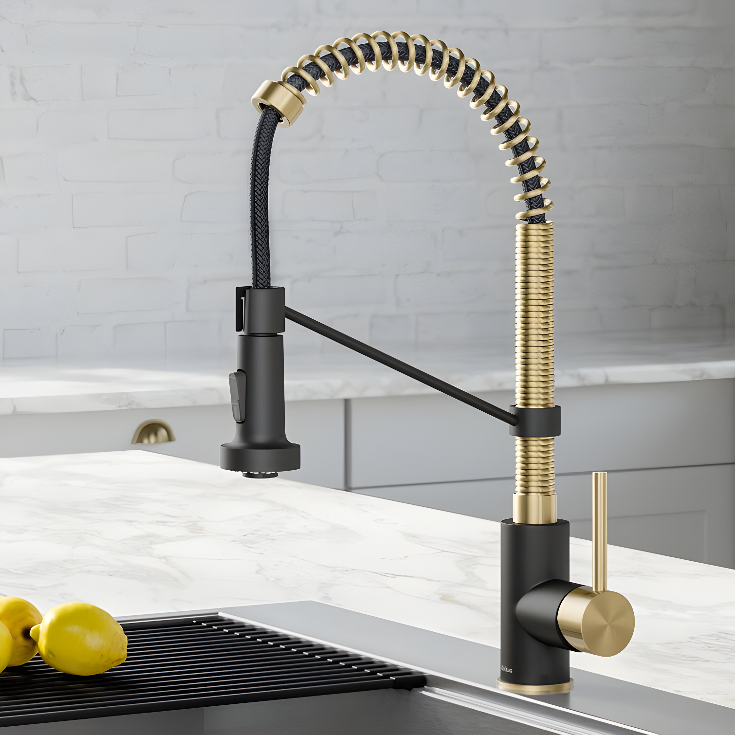 KRAUS Bolden Commercial Style 2-Function Single Handle Pull Down Kitchen Faucet