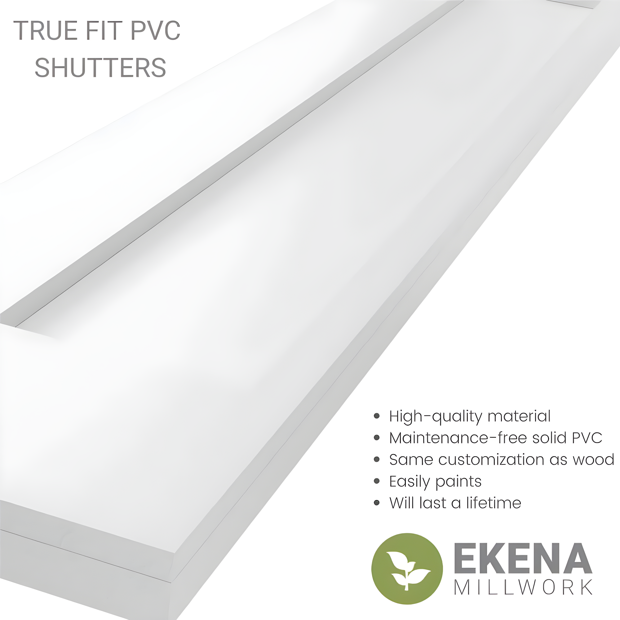 Ekena Millwork Flat Panel Shutters