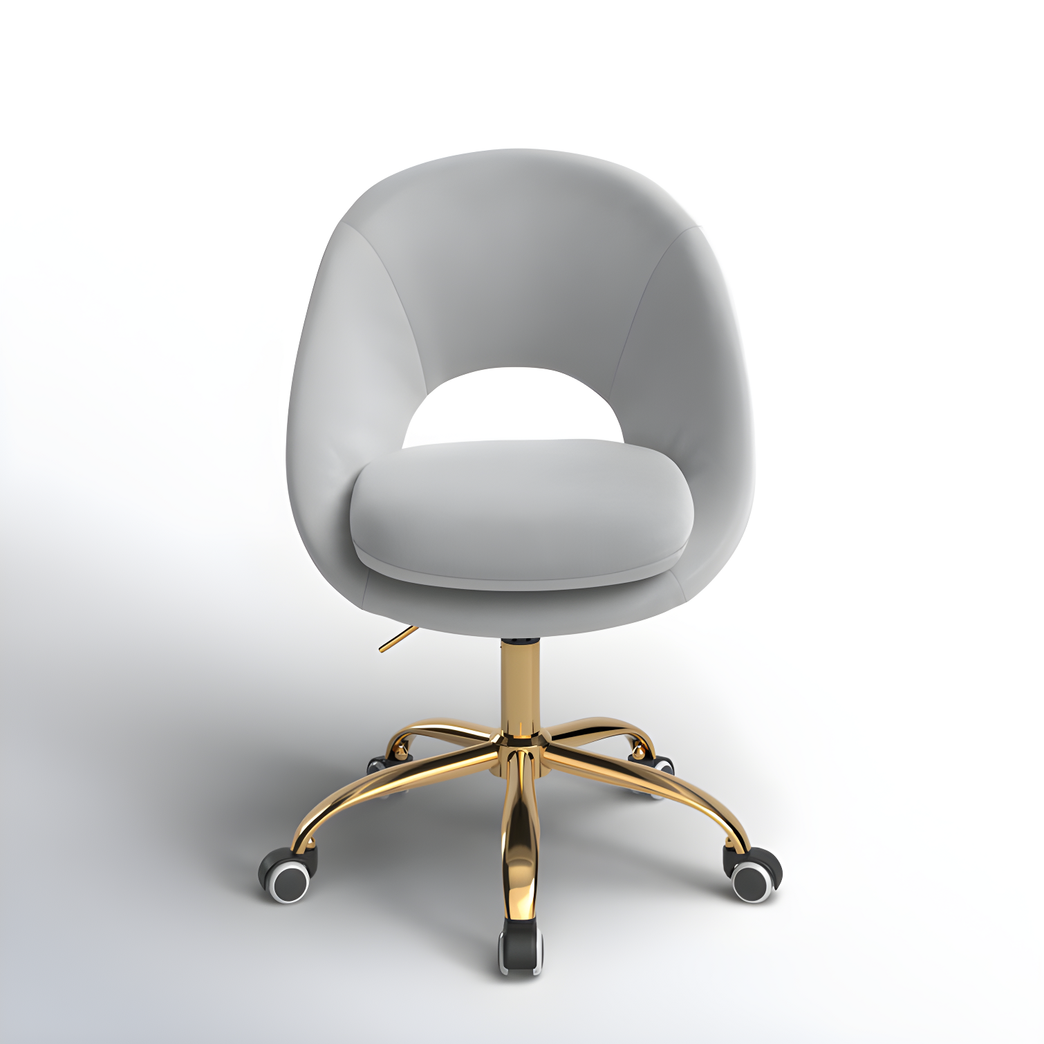 Louise Velvet Modern Task Chair with Ergonomic Design