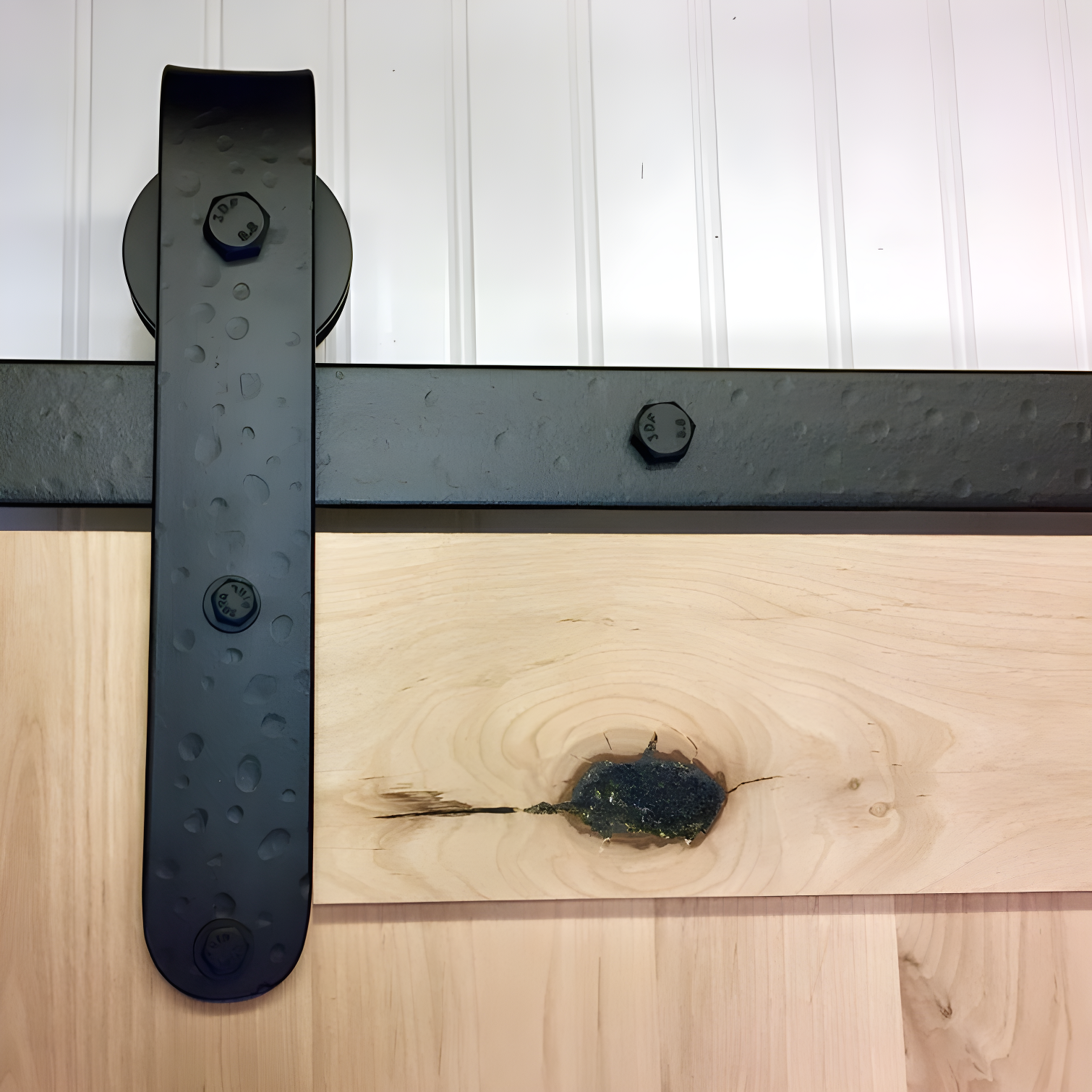 Acorn Round End Rolling Standard Single Track Barn Door Hardware Kit
