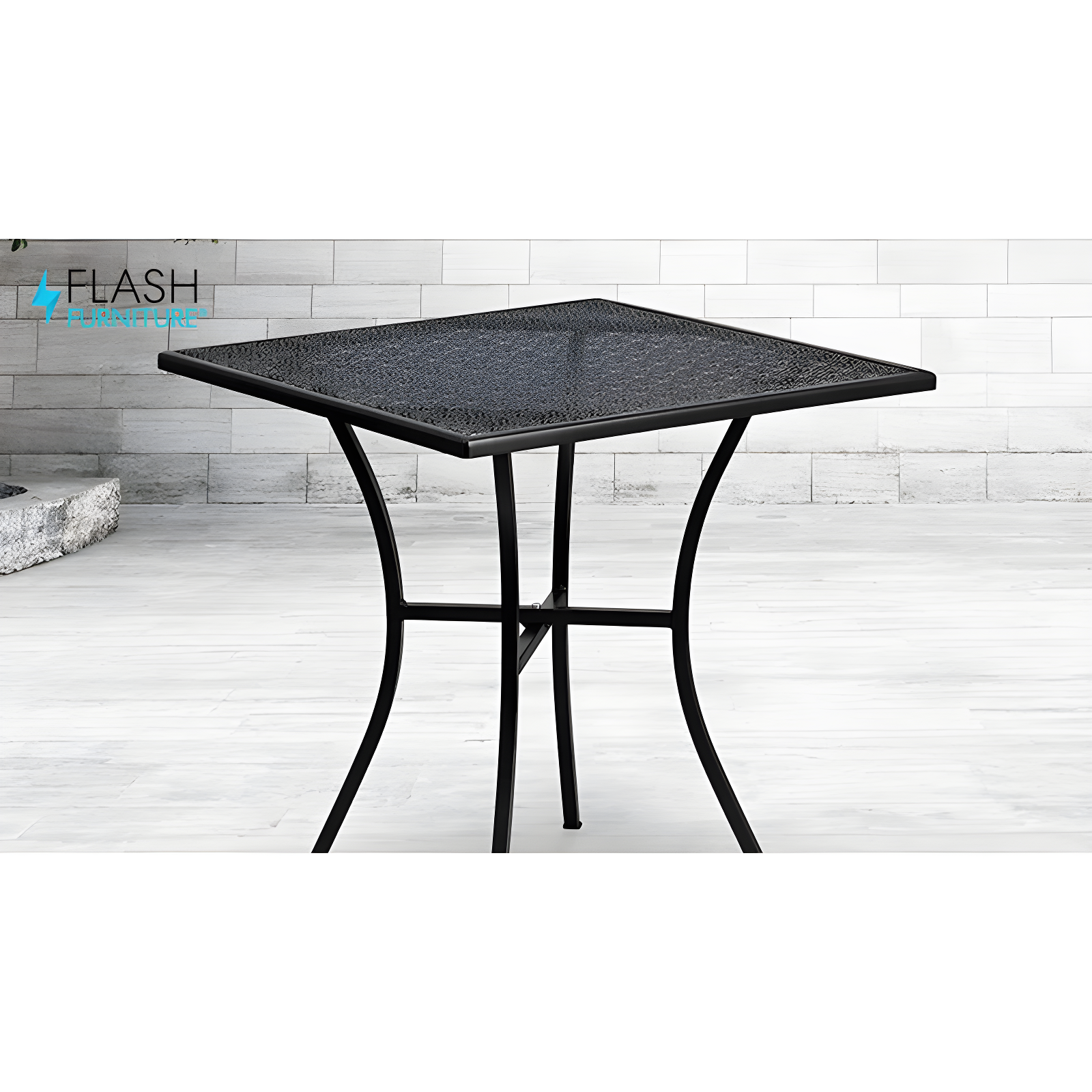 Flash Furniture Oia Commercial Grade Square Patio Table