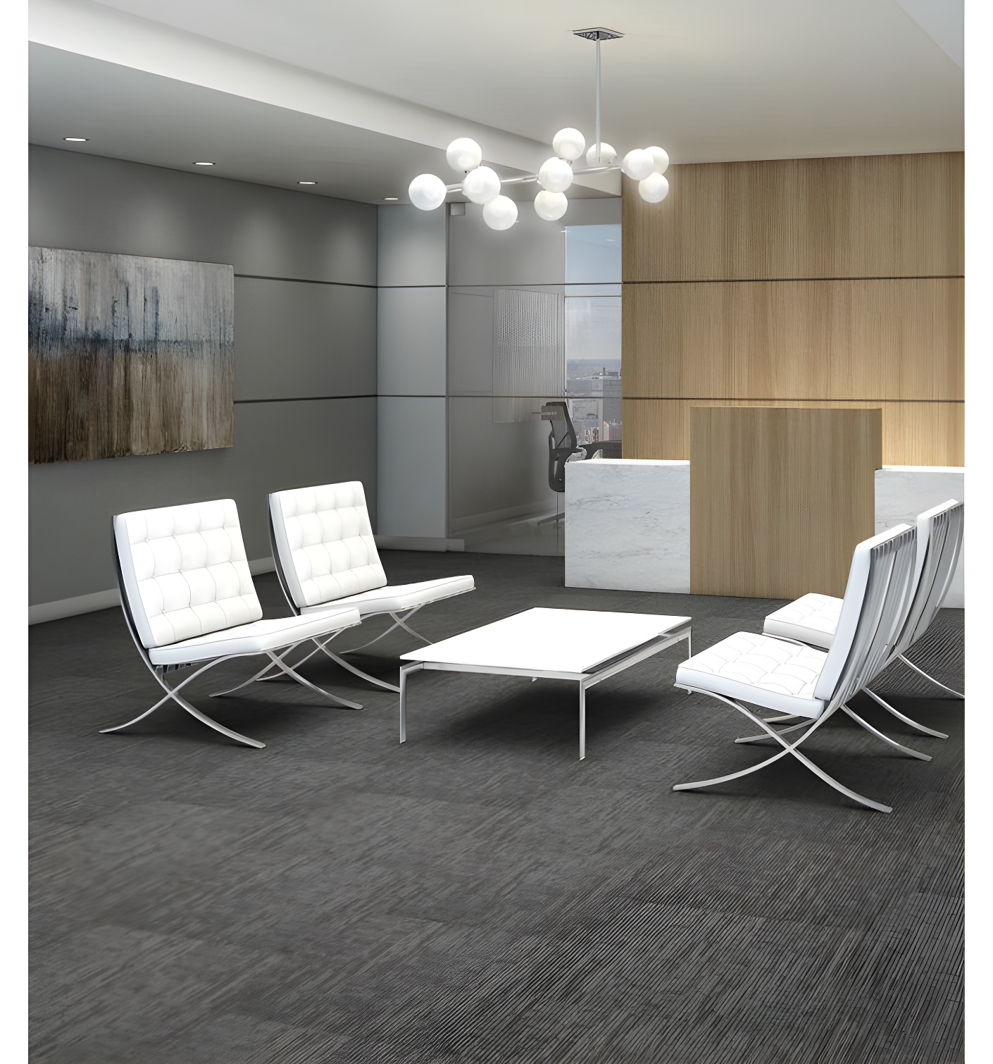 Shaw Apollo 24-in x 24-in Multi-Level Loop Adhesive Carpet Tile (48-sq ft)