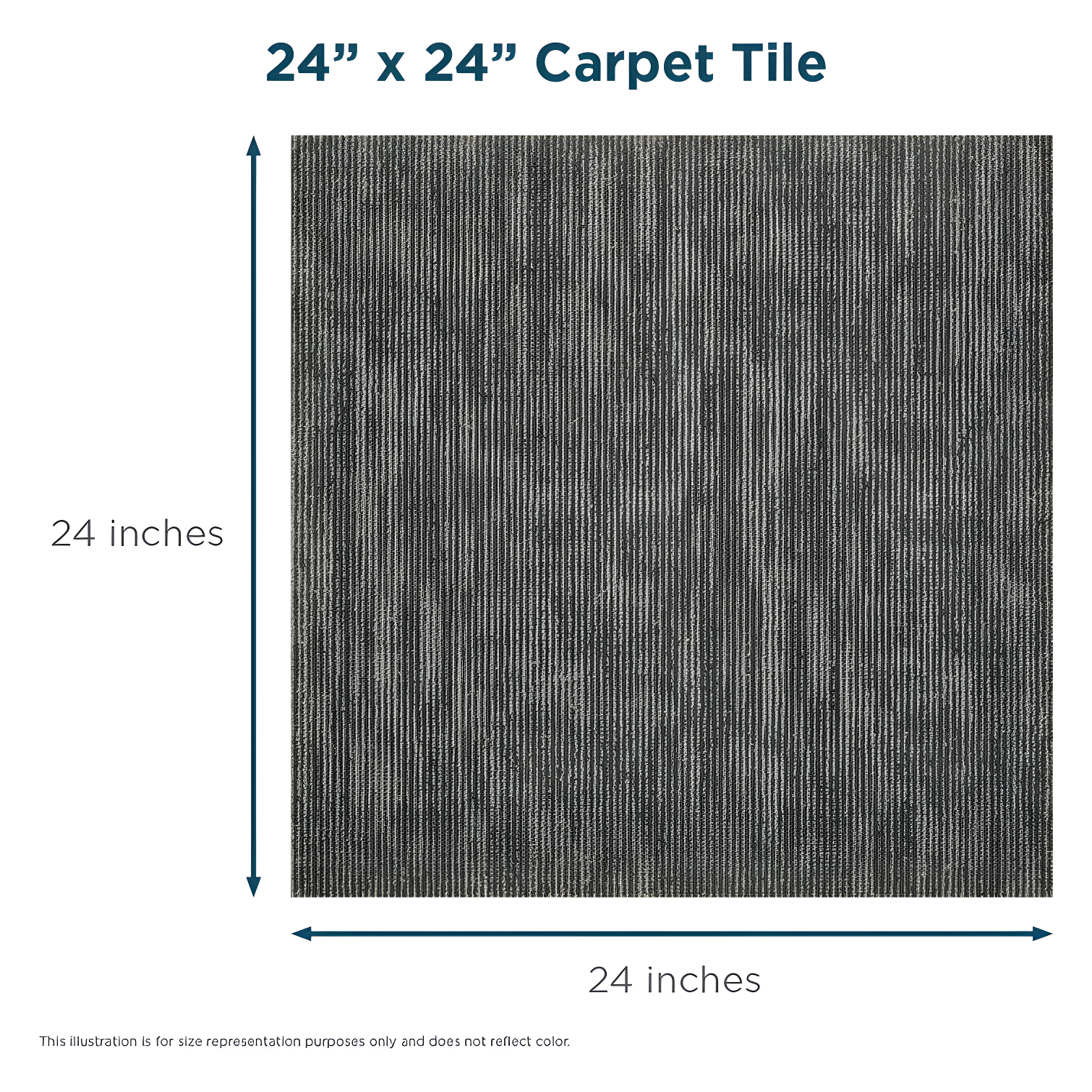 Shaw Apollo 24-in x 24-in Multi-Level Loop Adhesive Carpet Tile (48-sq ft)