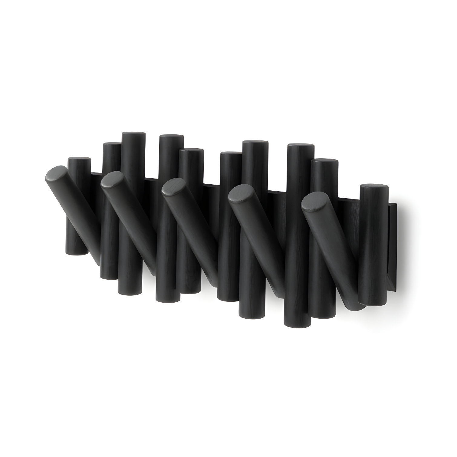 5 - Hook Solid Wood Coat Rack