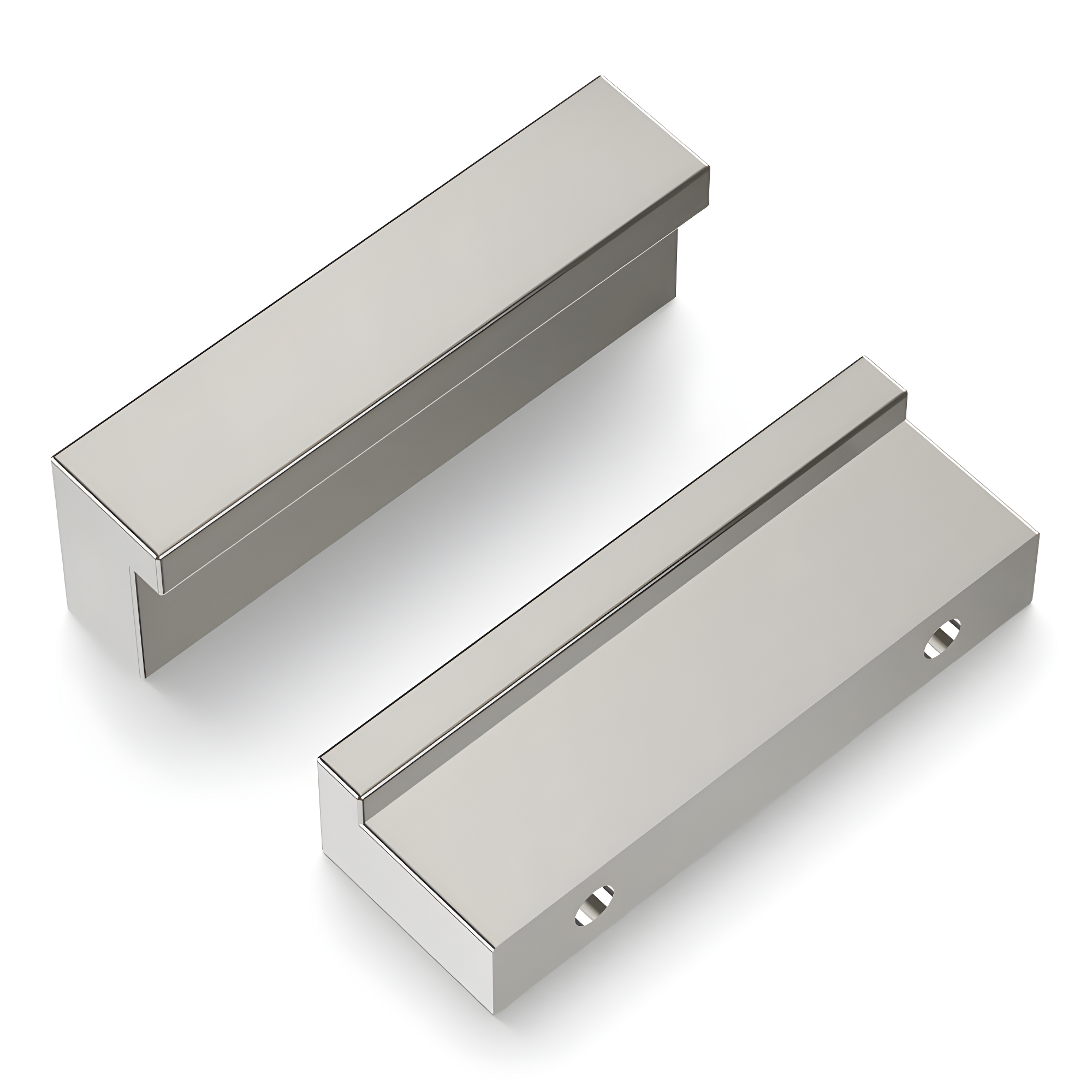 Belwith BWHH075280 GN 32 mm Centre to Centre Streamline Cabinet Pull, Glossy Nickel
