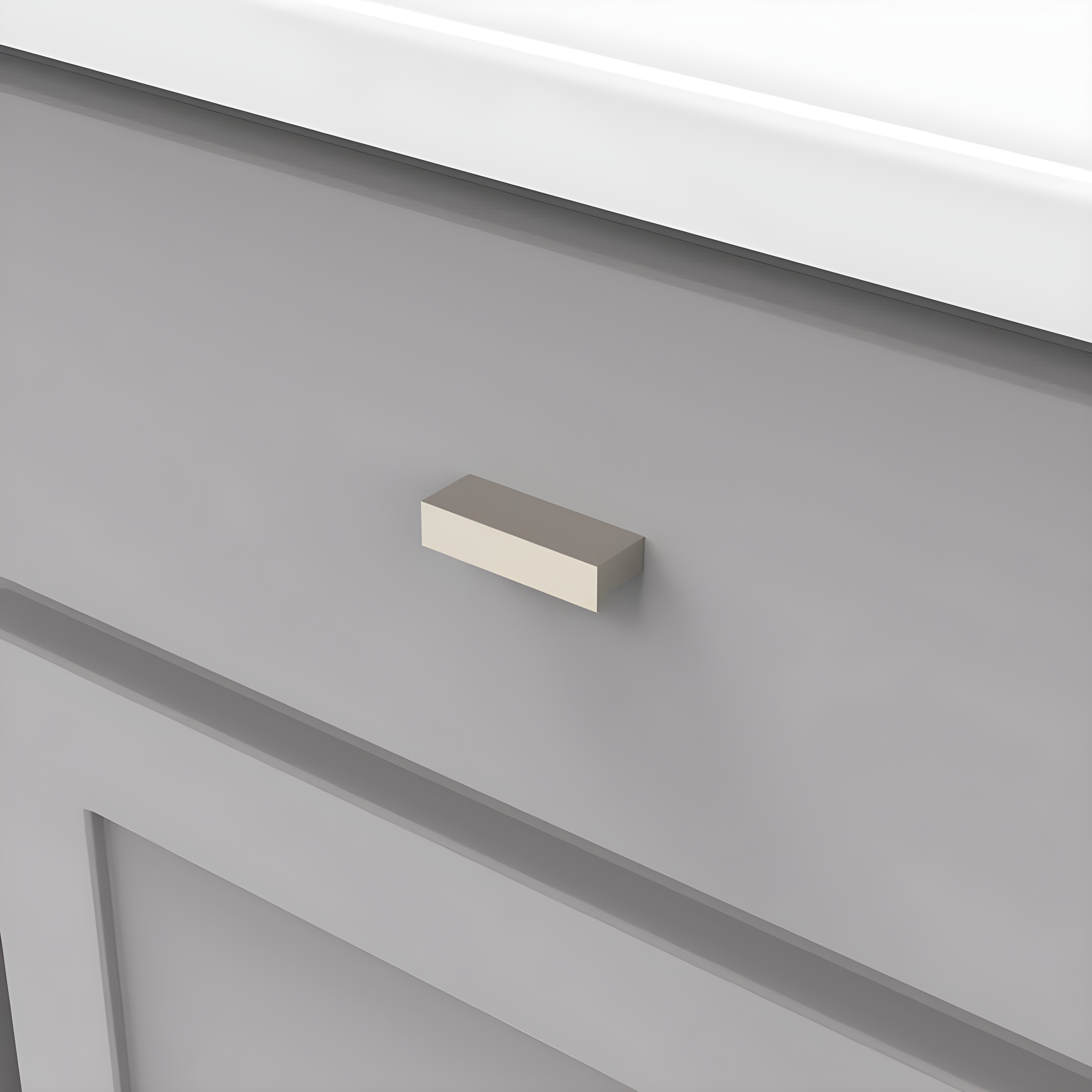 Belwith BWHH075280 GN 32 mm Centre to Centre Streamline Cabinet Pull, Glossy Nickel
